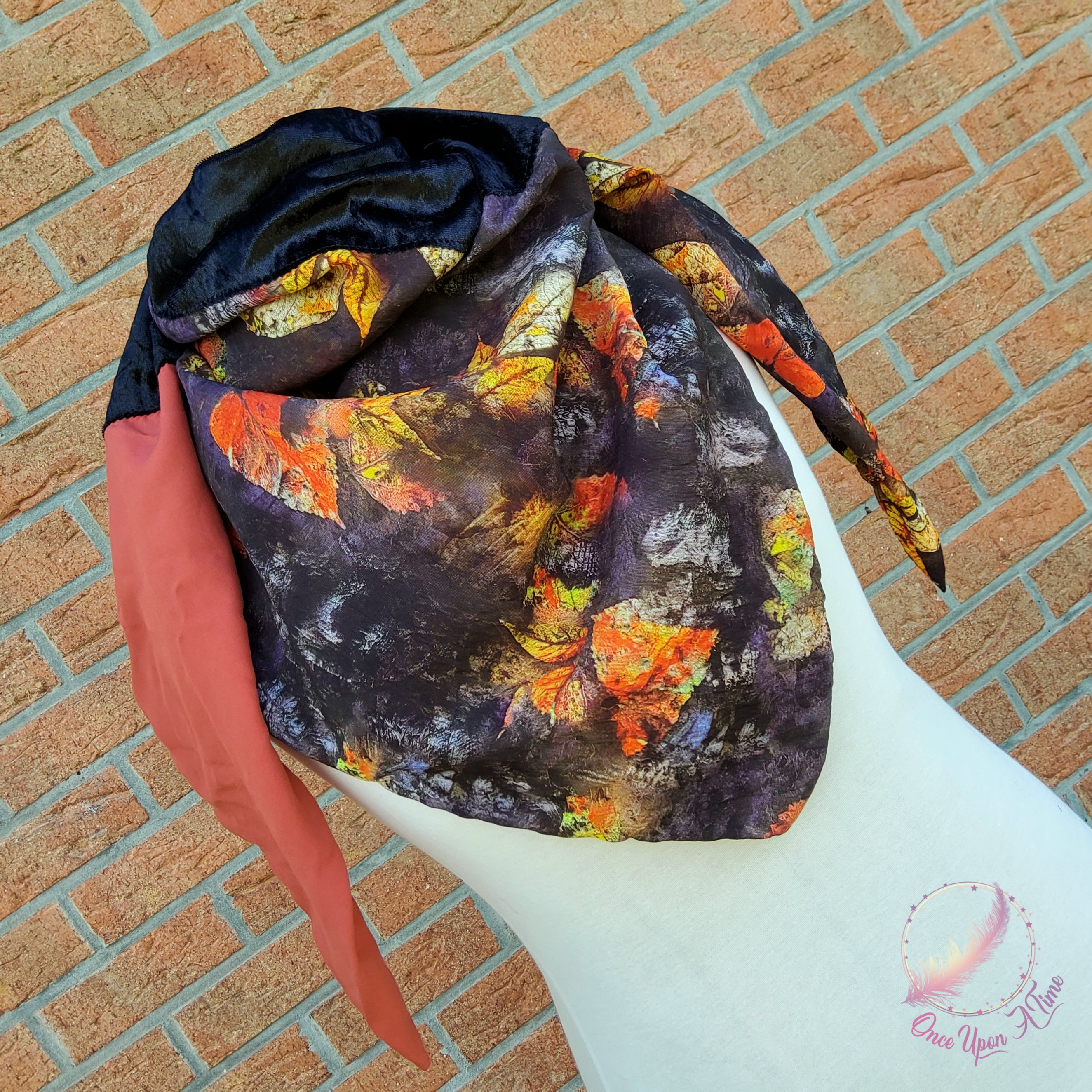 ❄️🍂 Foulard / Chèche femme et adolescent - Elégante en automne - Modèle Assia 🍂❄️
