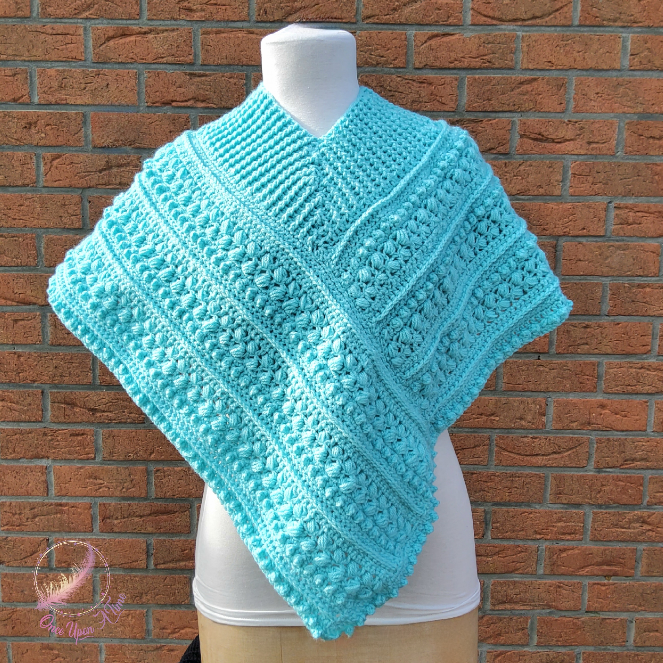 Poncho - Turquoise - Enfants !