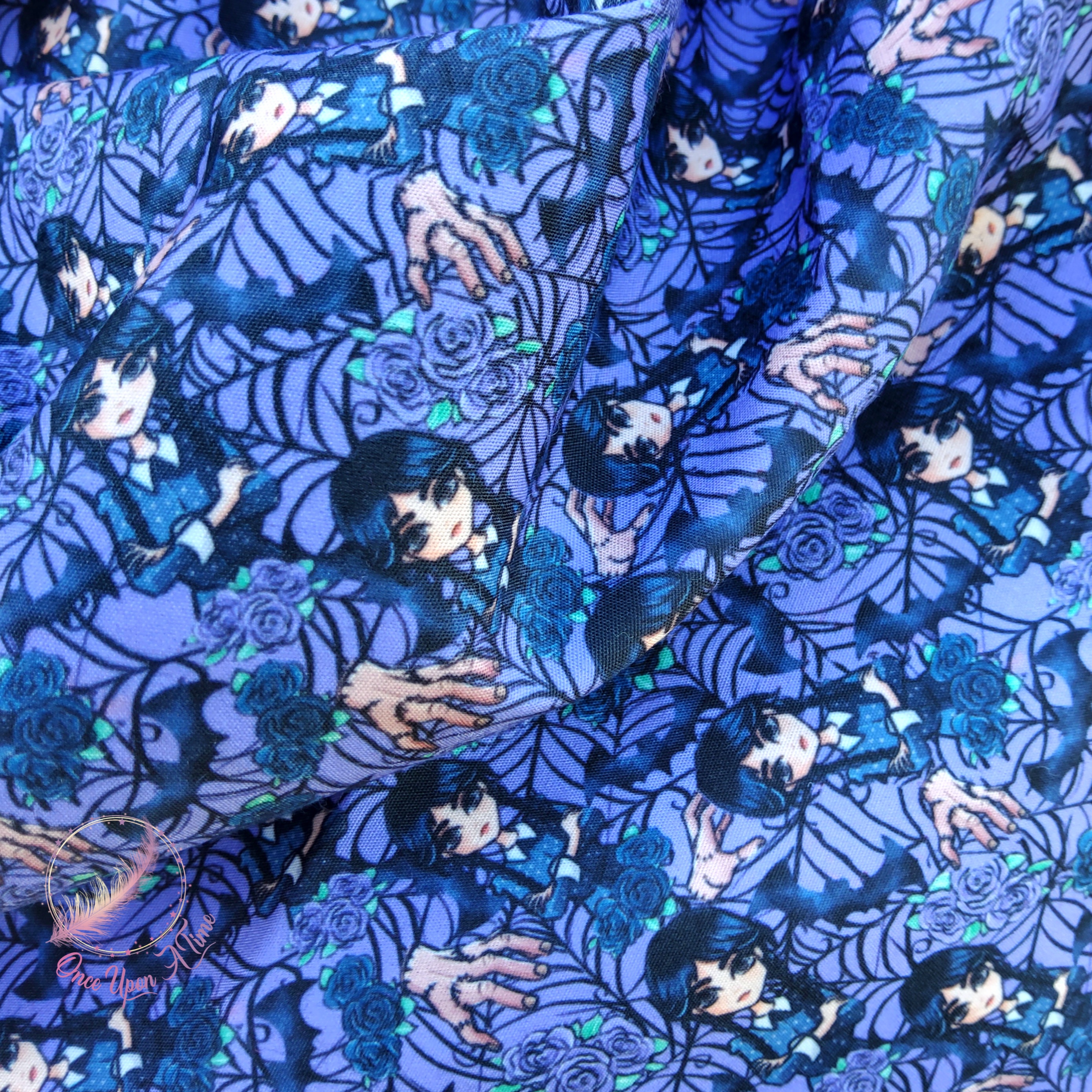 ❄️🍂 Foulard / Chèche femme et adolescent - Mercredi Addams 🍂❄️