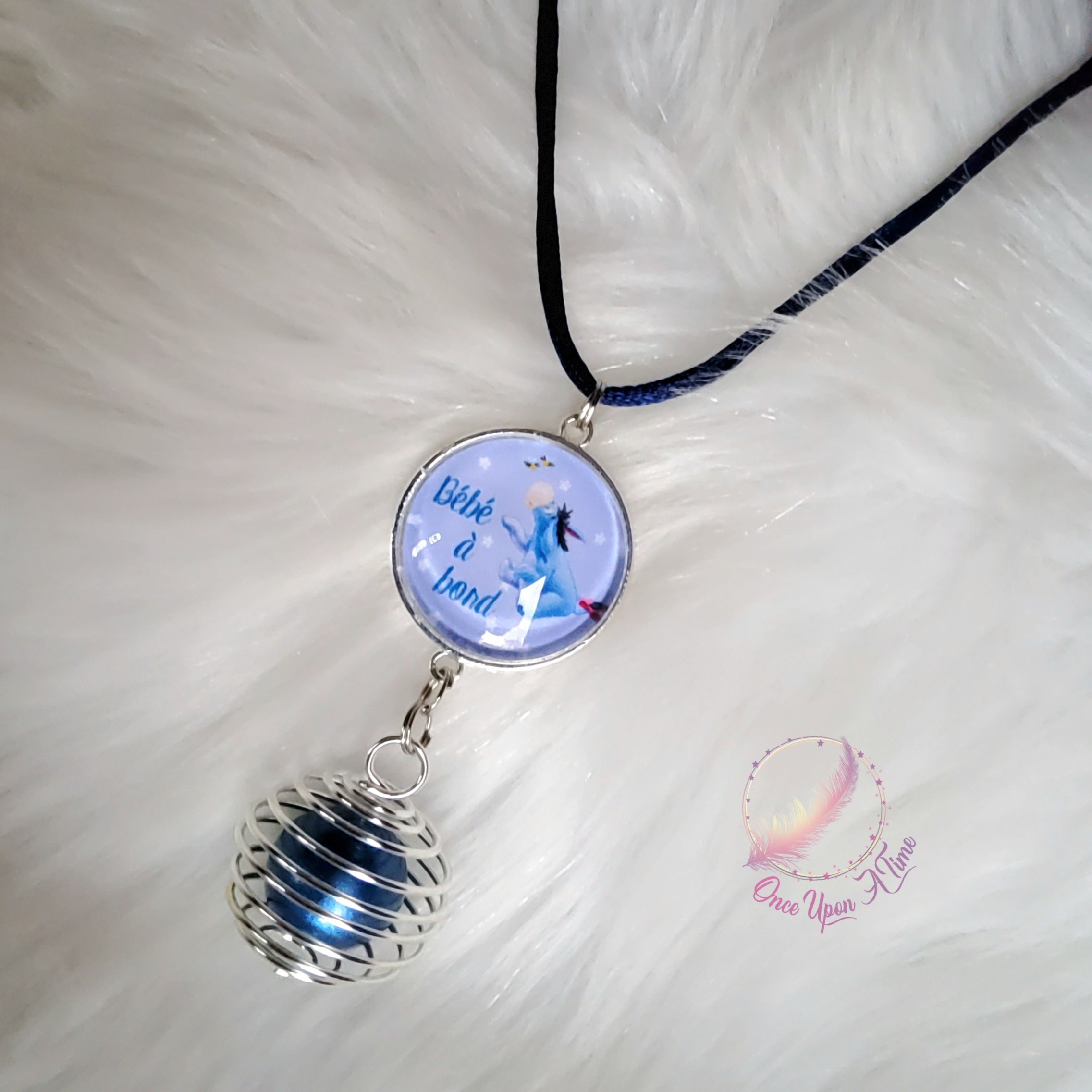 🤰Collier Bola de grossesse - Bourriquet " Bébé à bord" et "Mini nous en cours" - Plusieurs modèles ✨