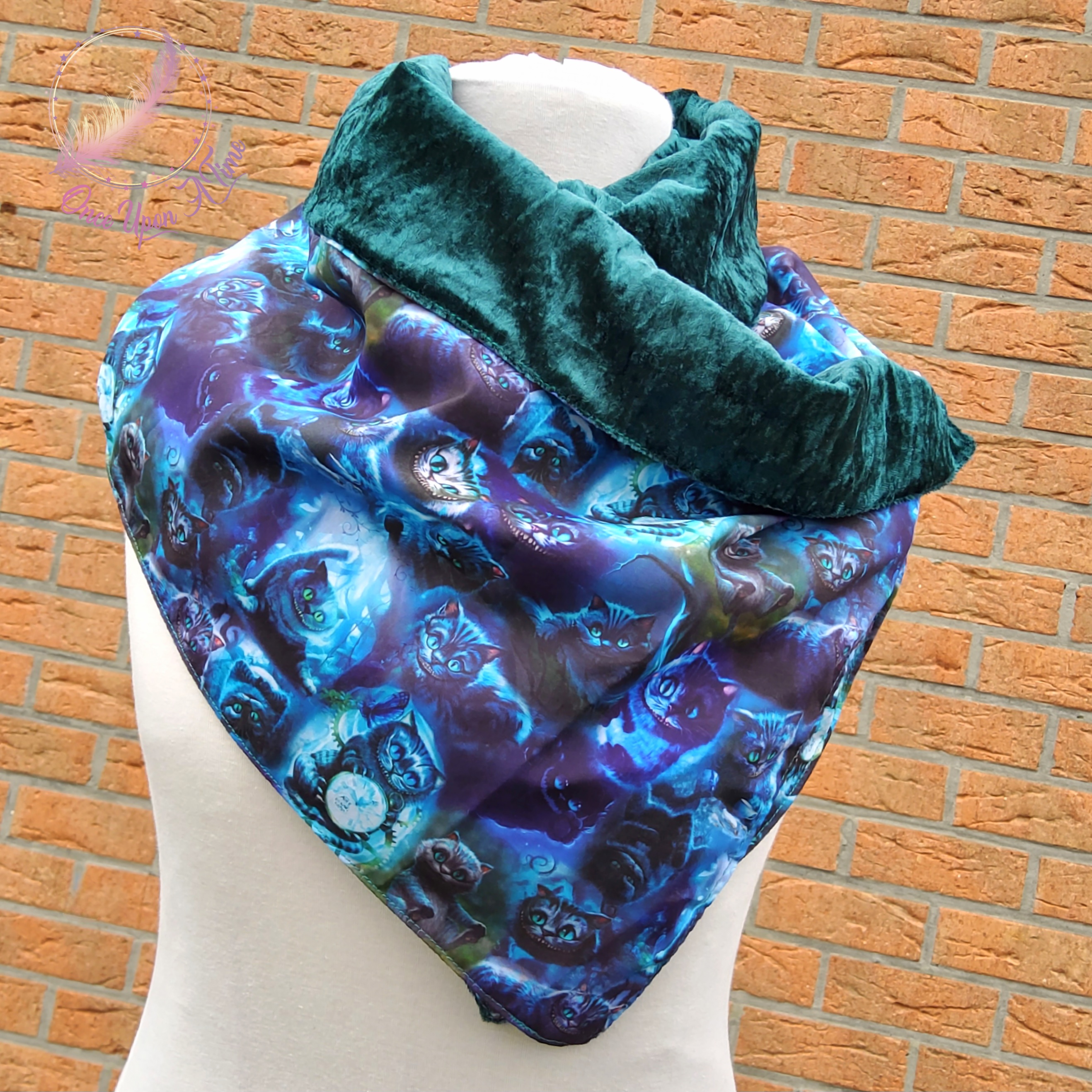 ❄️🍂 Foulard femme et adolescent - Chat de Cheshire 🍂❄️