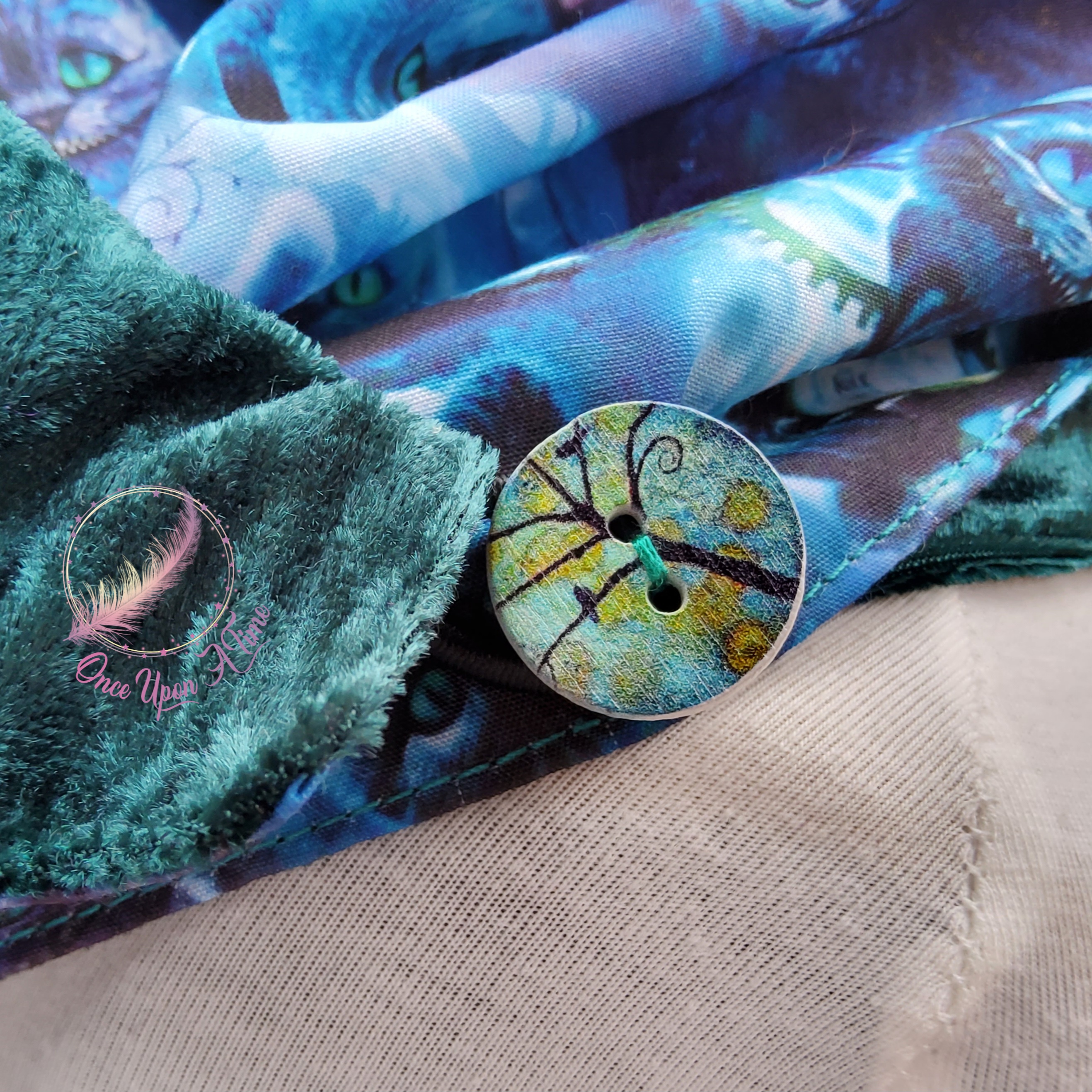❄️🍂 Foulard femme et adolescent - Chat de Cheshire 🍂❄️