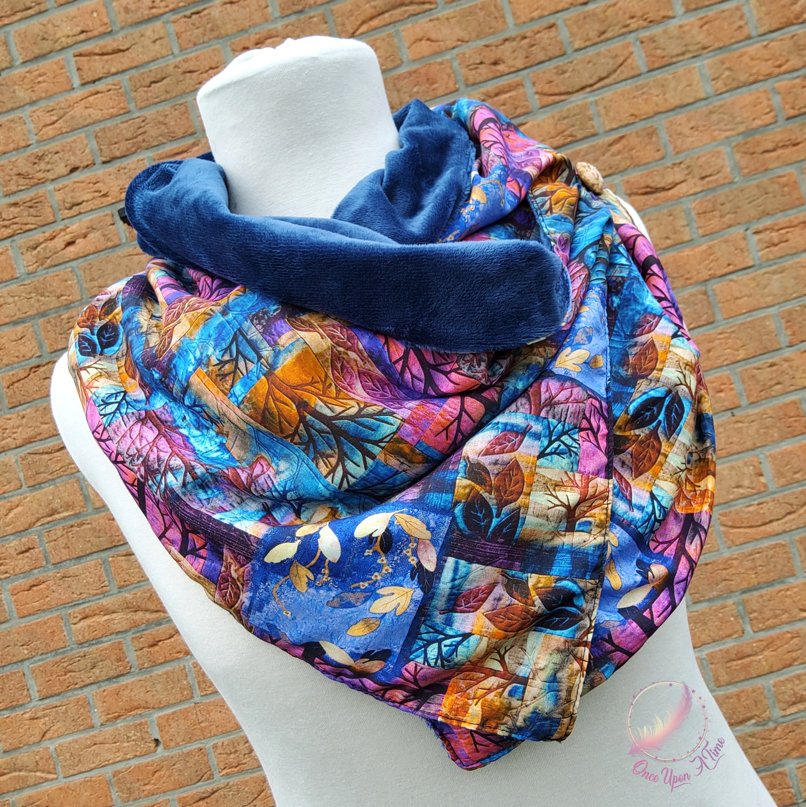 ❄️🍂 Foulard femme et adolescent - Forêt enchantée 🍂❄️