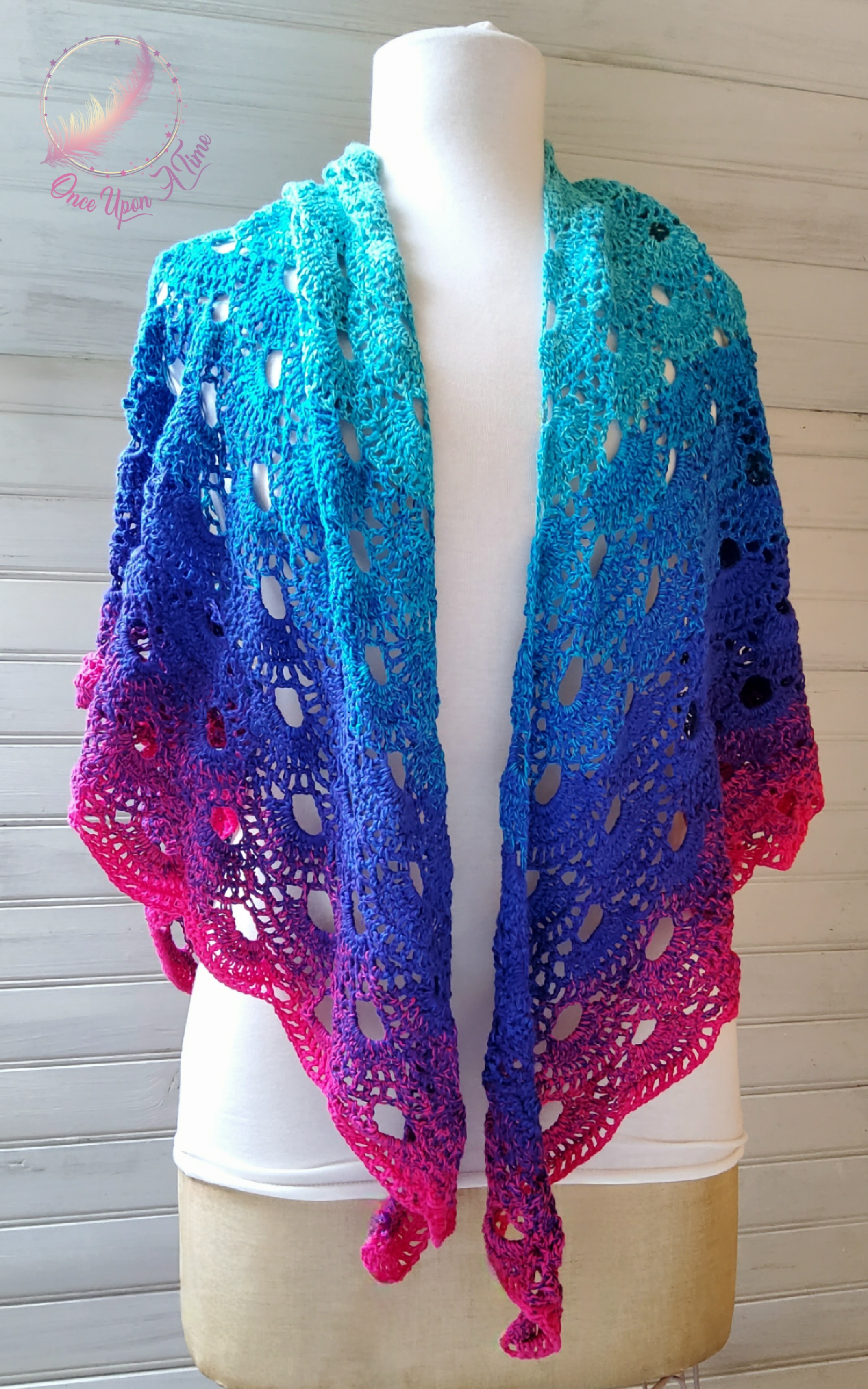 ☀️🌷 Foulard/chèche ou châle au crochet - Femme ou adolescente 🌷☀️