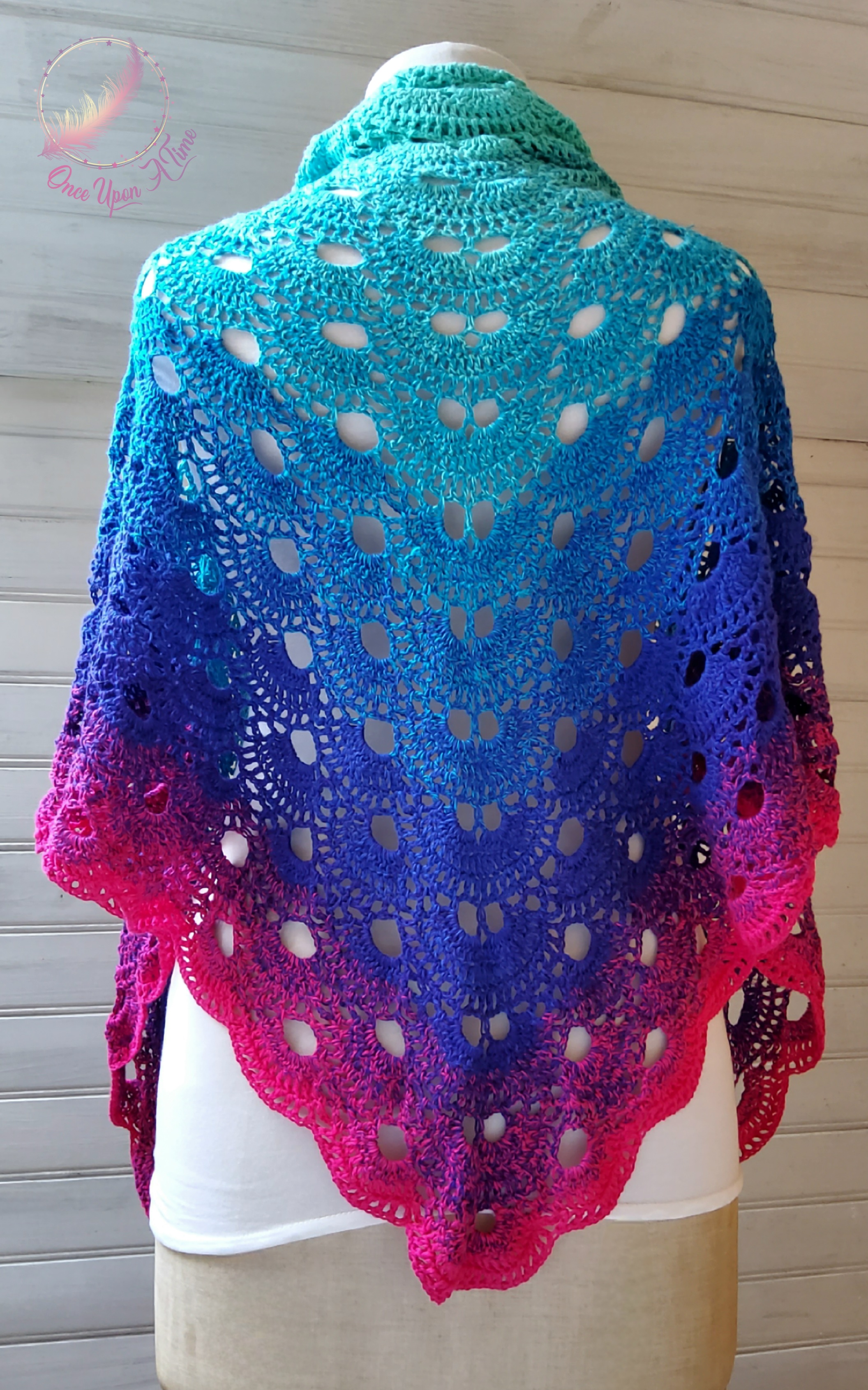 ☀️🌷 Foulard/chèche ou châle au crochet - Femme ou adolescente 🌷☀️