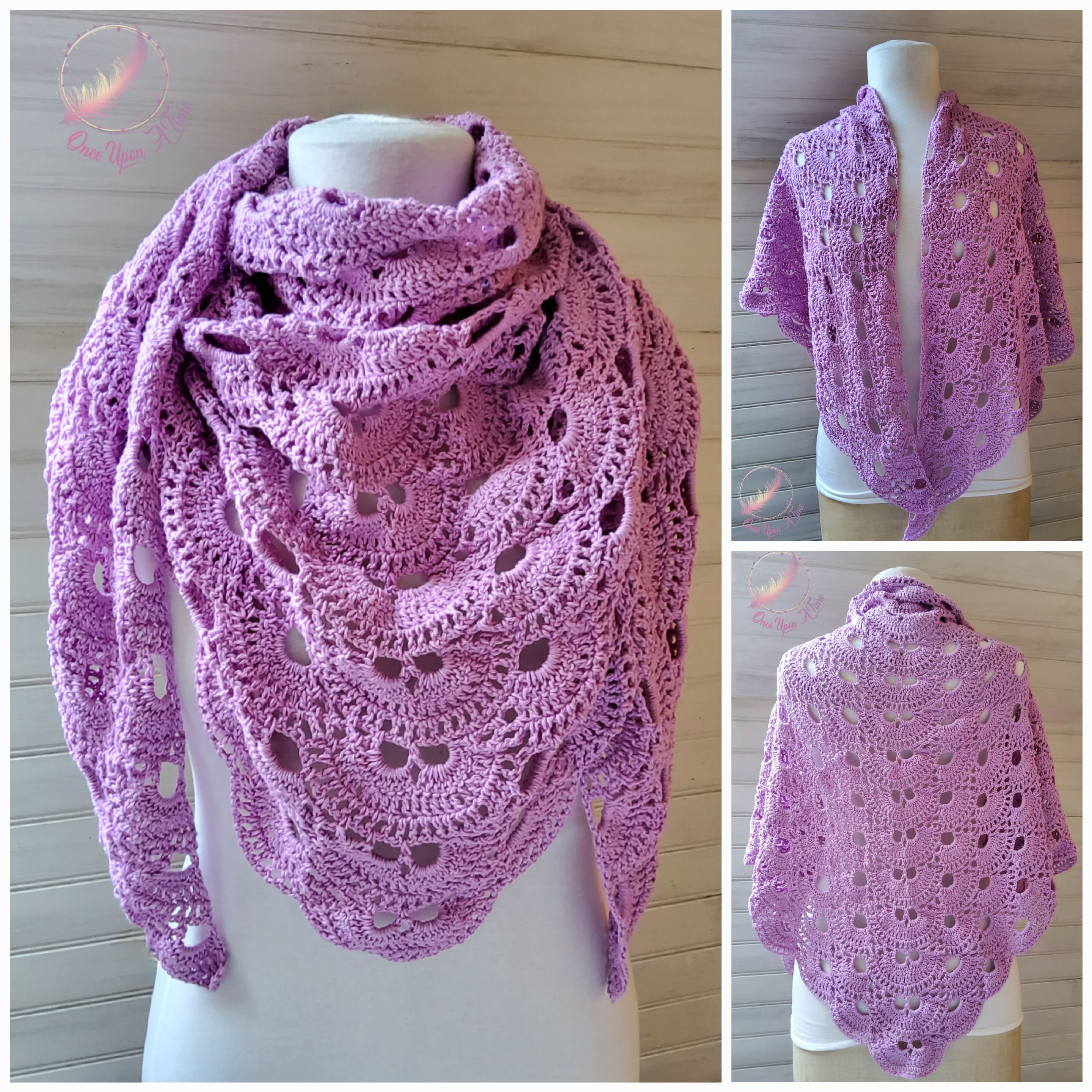 ☀️🌷 Foulard/chèche ou châle au crochet - Femme ou adolescente 🌷☀️