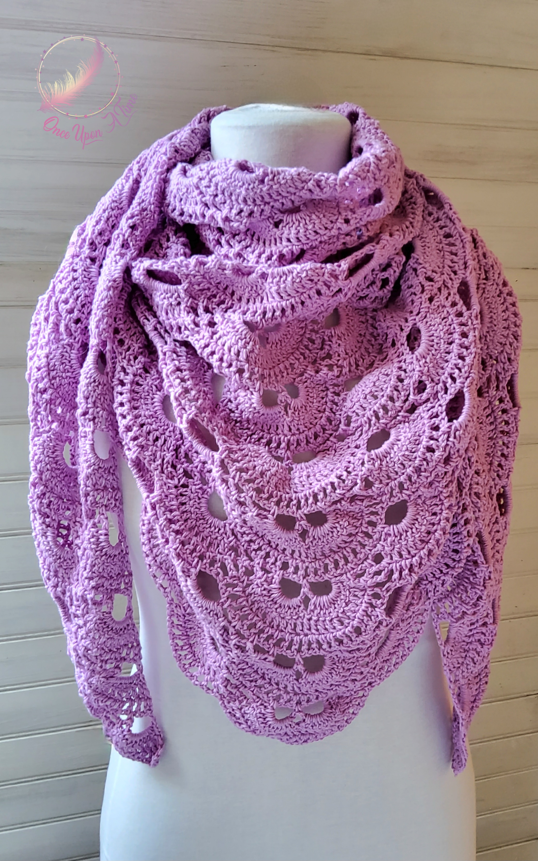 ☀️🌷 Foulard/chèche ou châle au crochet - Femme ou adolescente 🌷☀️