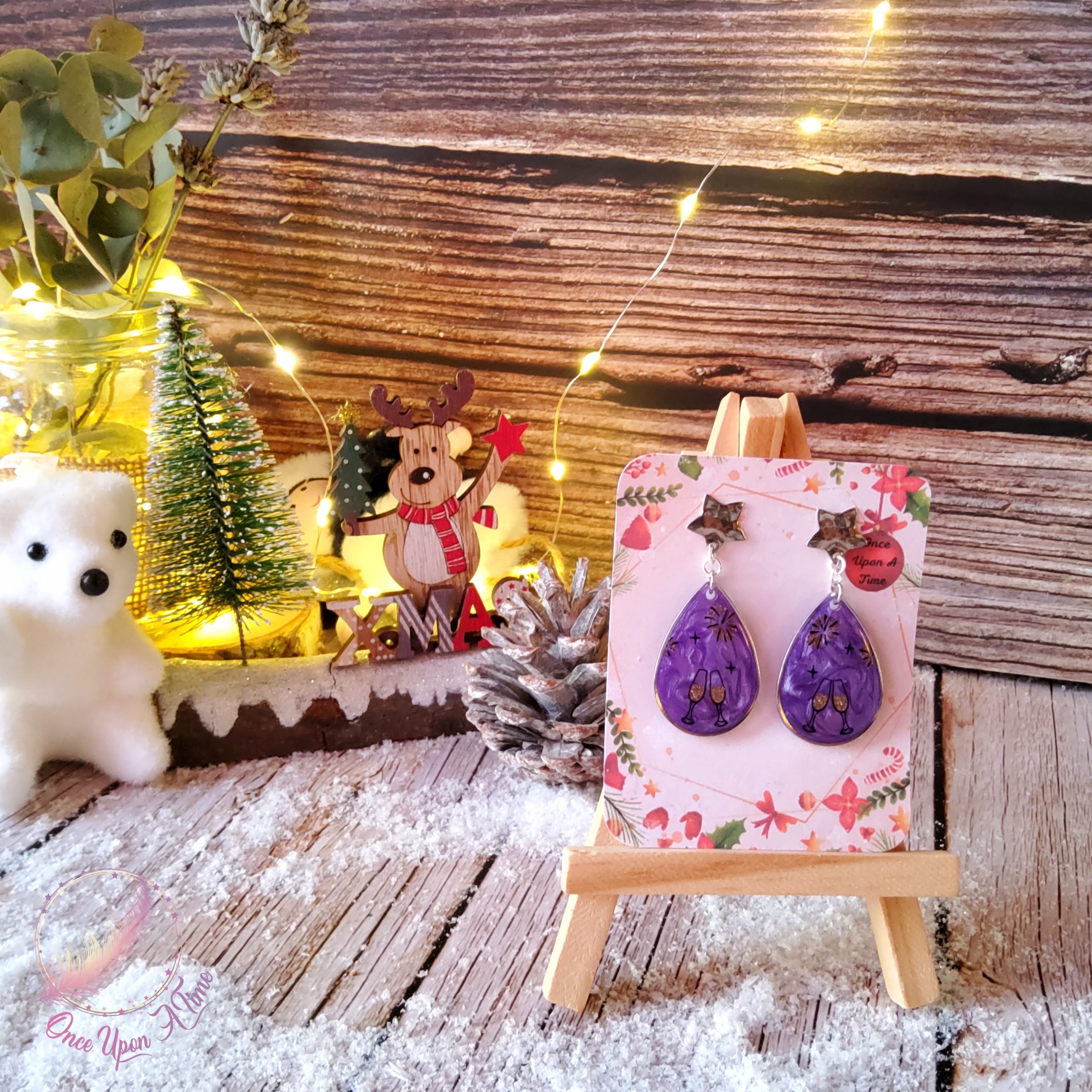 🎅🎄 Boucles d'oreilles - Quand sonne minuit... 🎄🎅