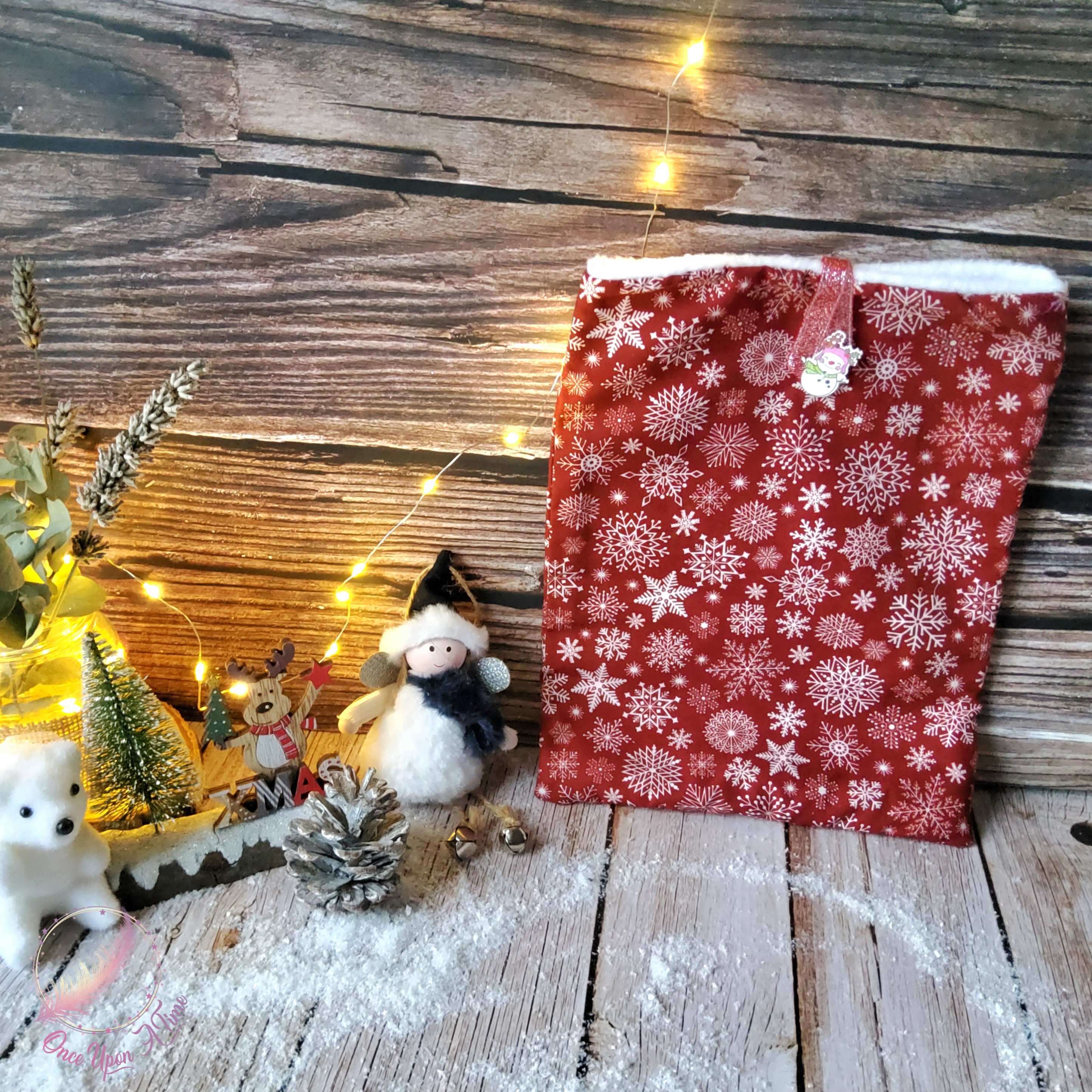 🎄🎅 Pochette à livre - Noël - Personnalisée 🤶🎄
