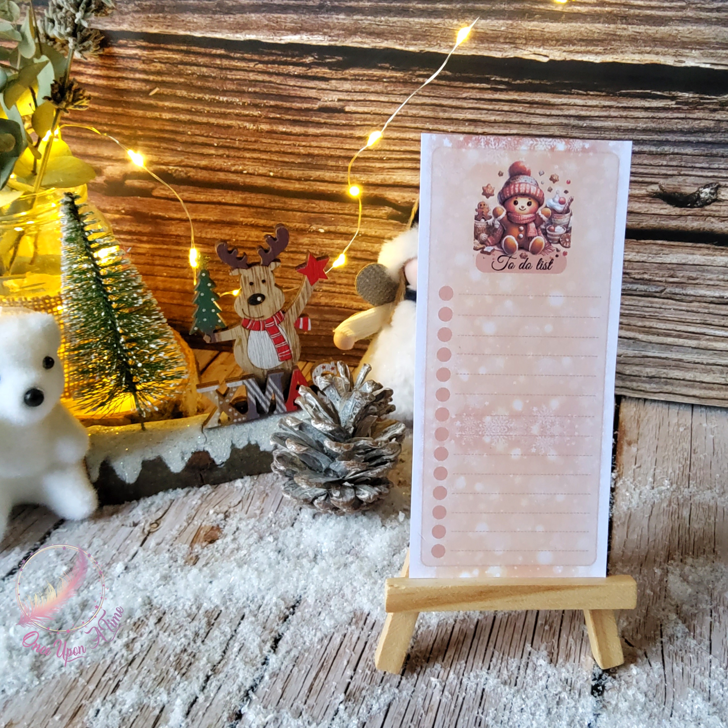 🎄🎅 Coffret cadeau de Noël - Boule de Noël personnalisée, to do list, bic - Pain d'épices 🤶🎄