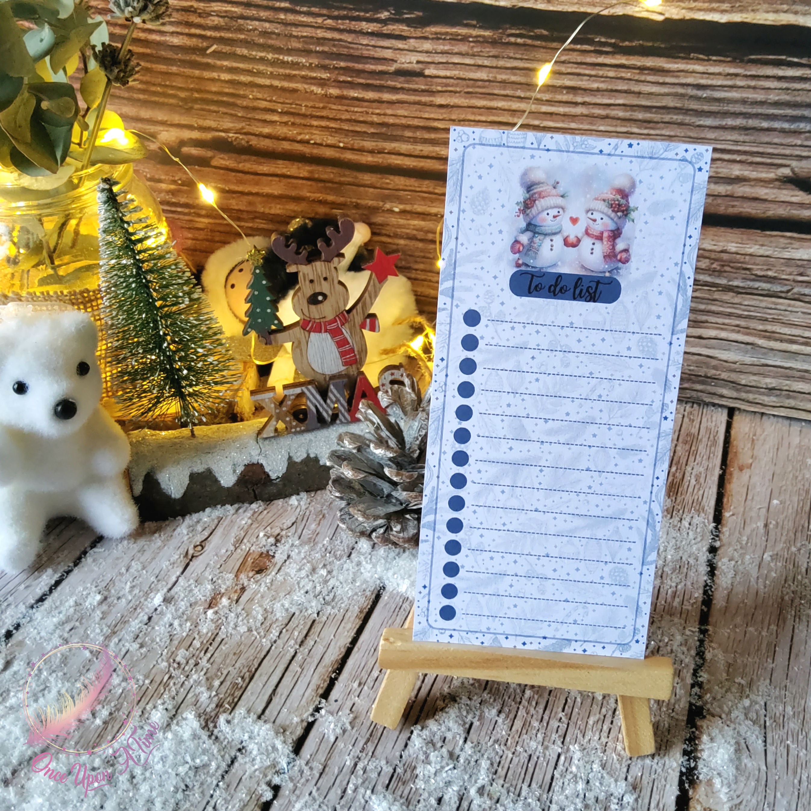 🎄🎅 Coffret cadeau de Noël - Boule de Noël personnalisée, to do list, bic - Bonhomme de neige 🤶🎄