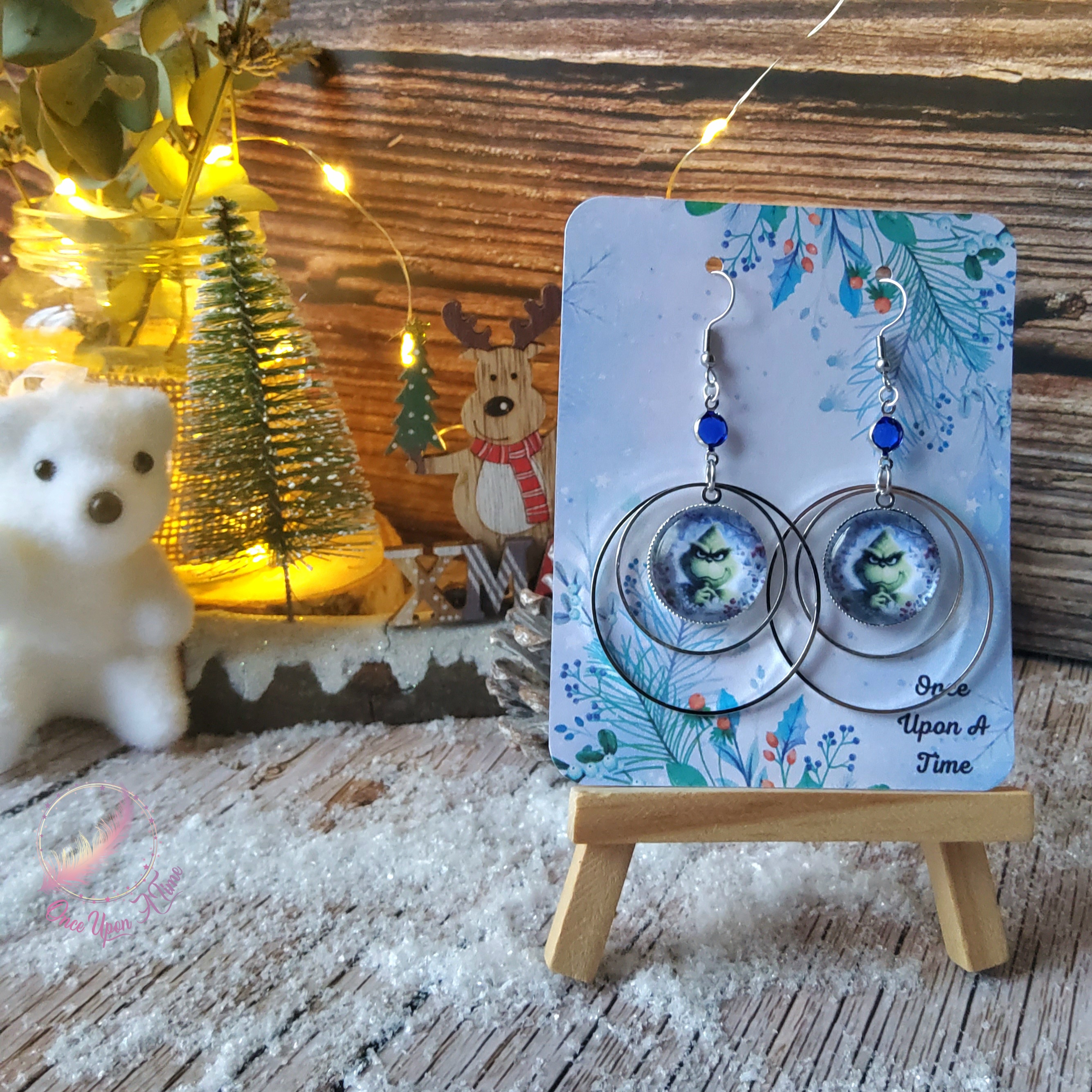 💕☃️ Boucles d'oreilles - Grinch ☃️💕