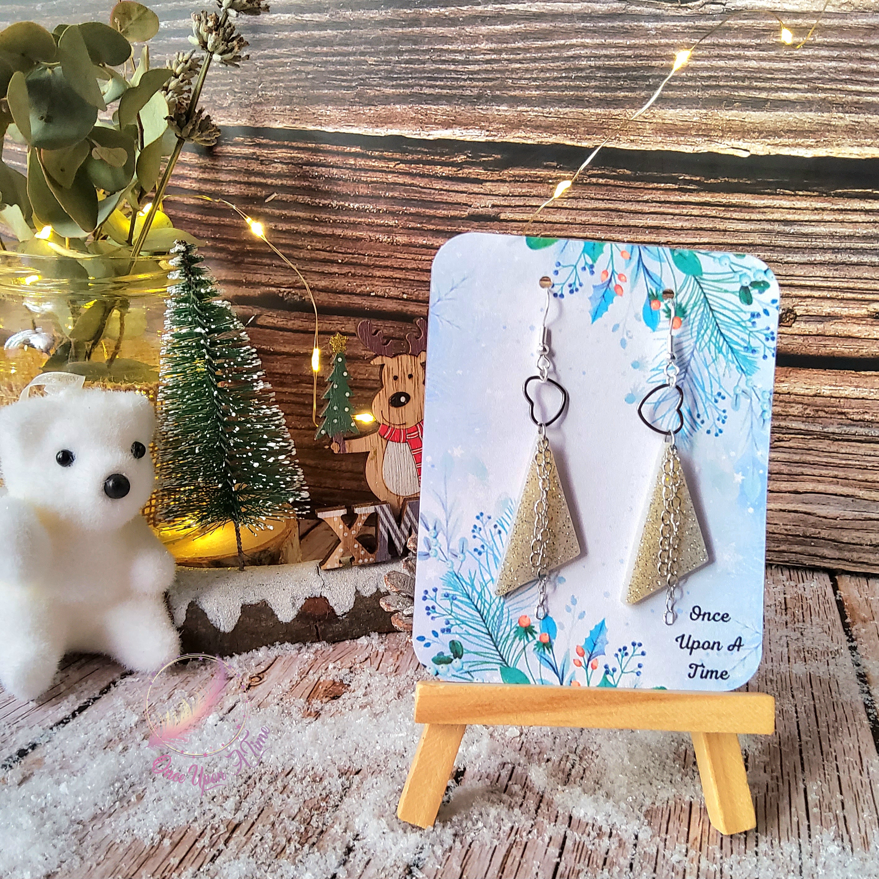 💕 Boucles d'oreilles - bleues, vertes ou blanches 💕