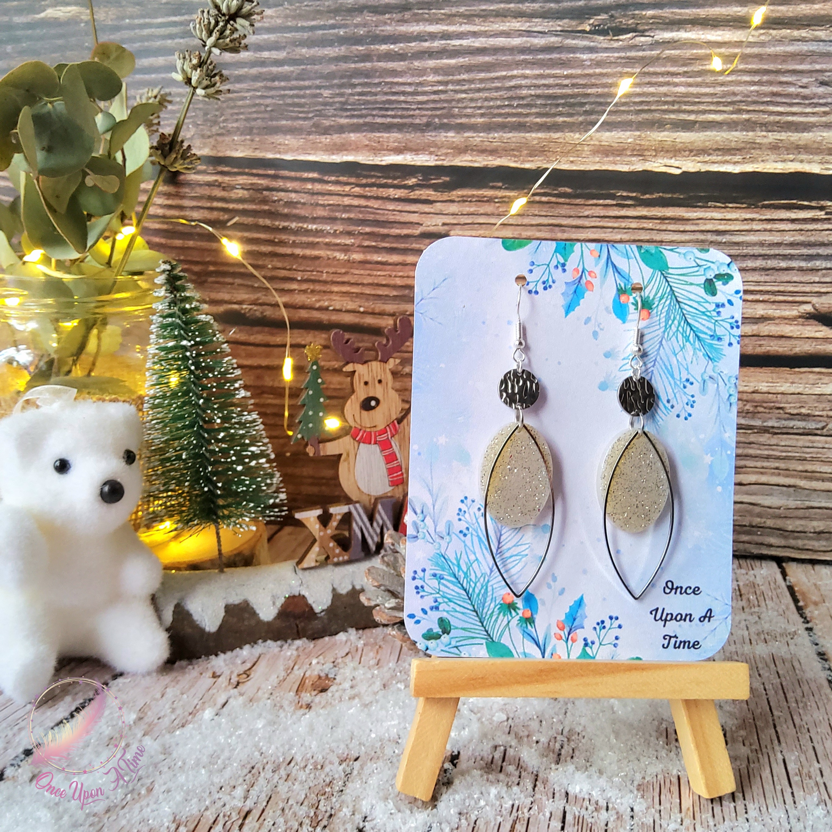 💕 Boucles d'oreilles - Bleues OU blanches 💕