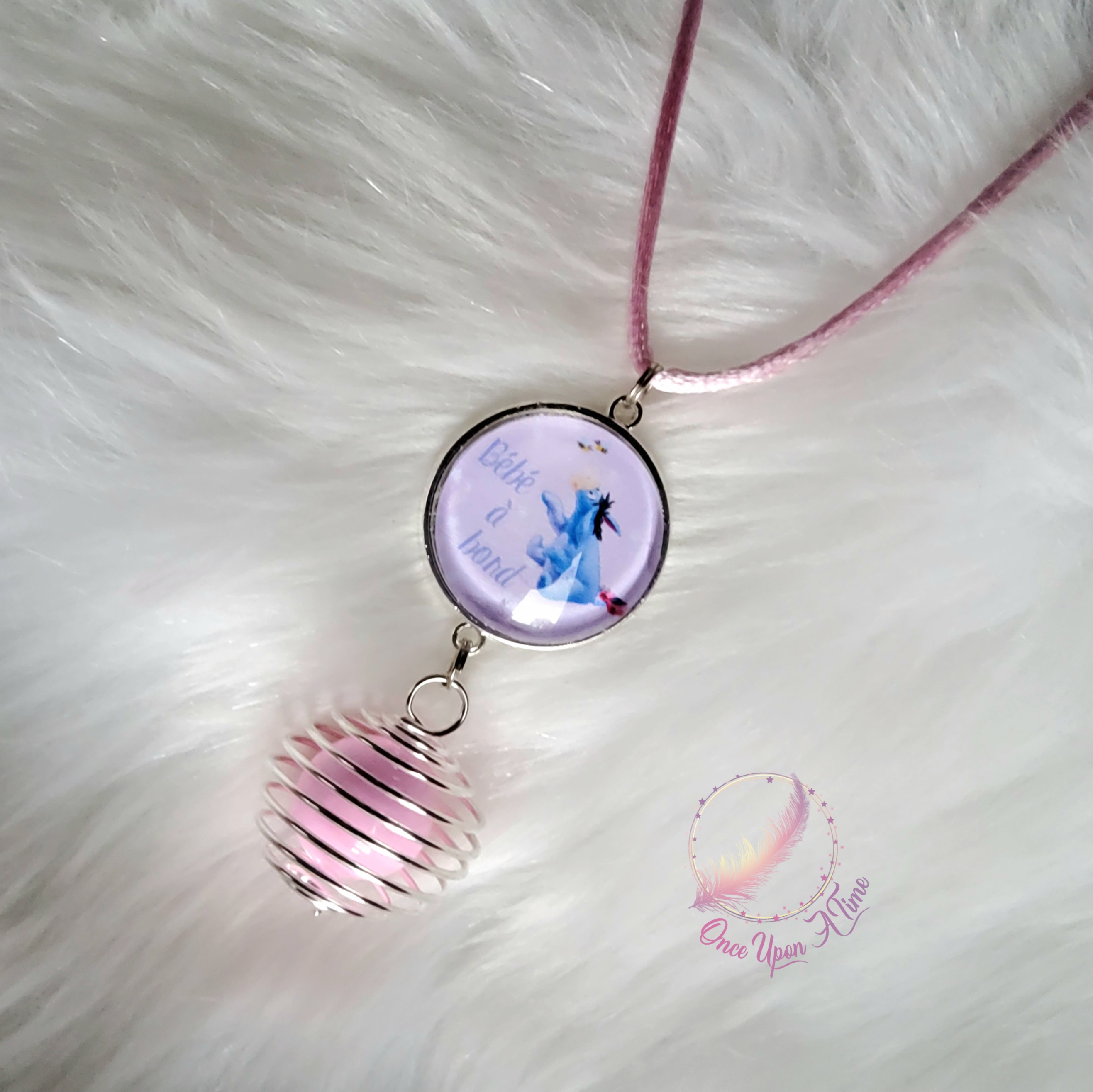 🤰Collier Bola de grossesse - Bourriquet " Bébé à bord" et "Mini nous en cours" - Plusieurs modèles ✨