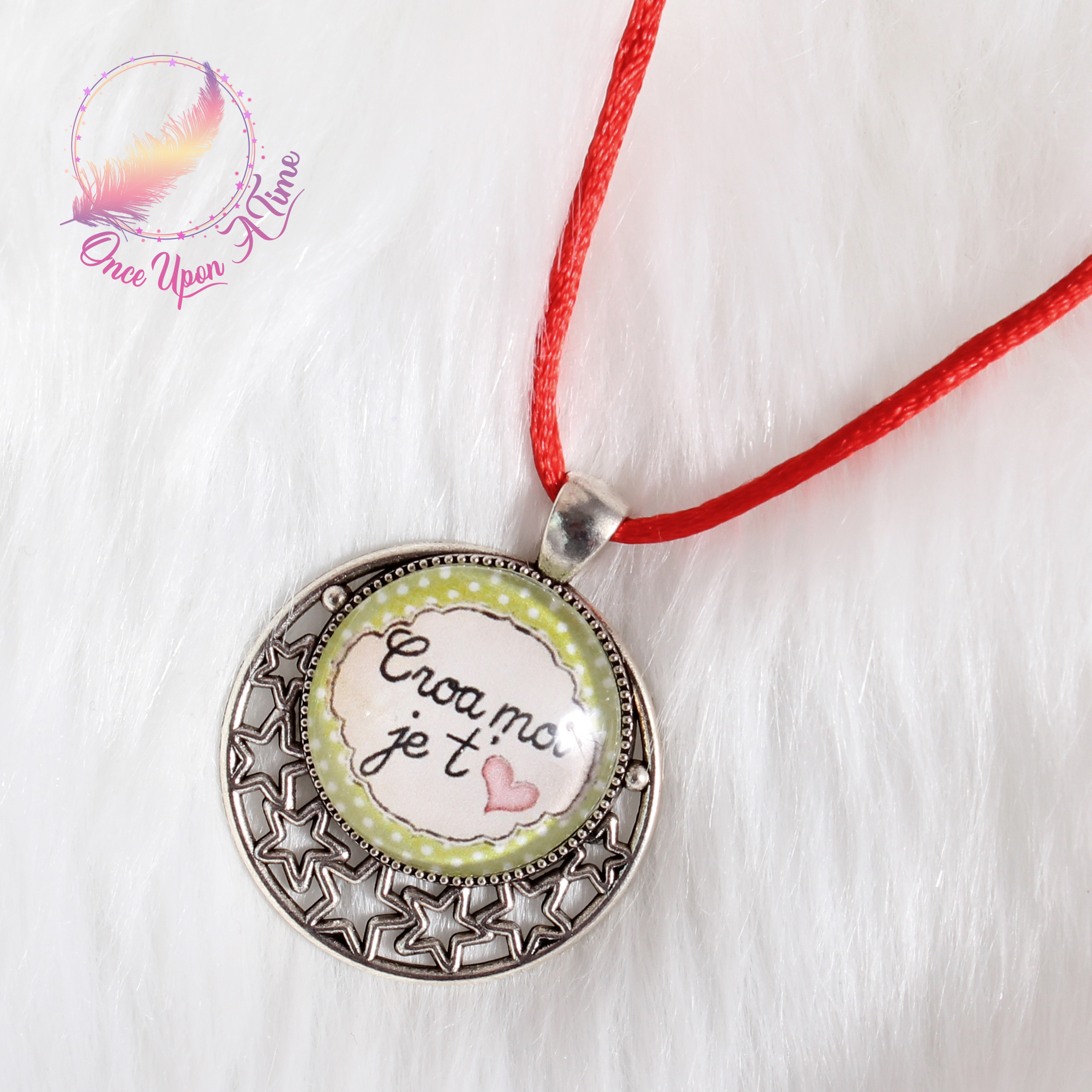 ✨ Collier fantaisie - Porte bonheur OU Croa-moi je t'aime ✨