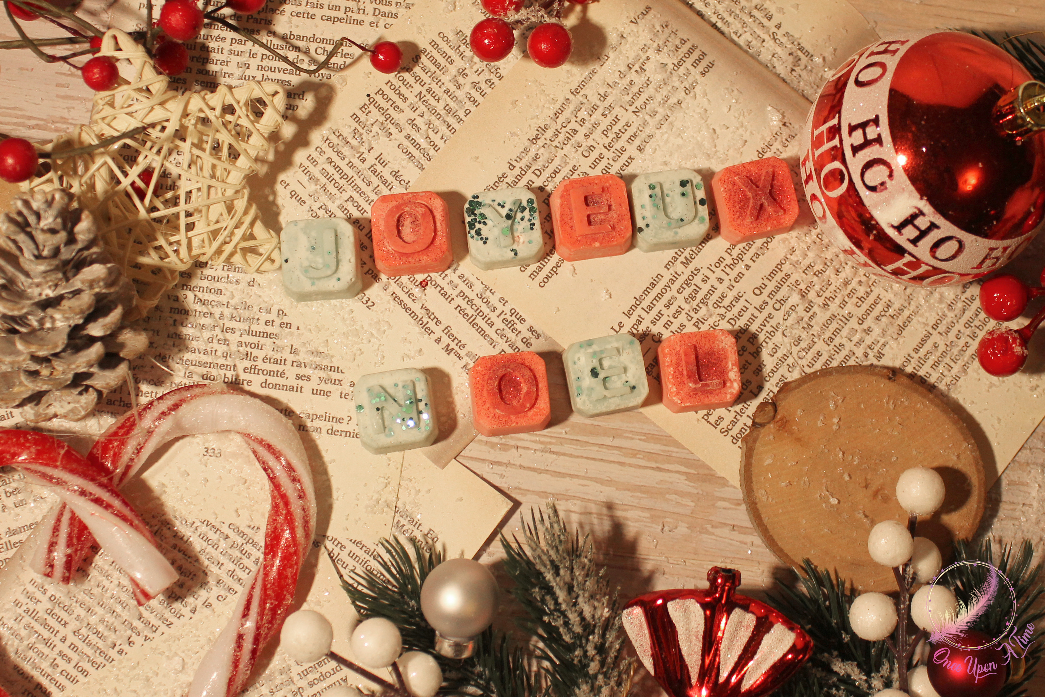 🎄🍭 12 mini-fondants parfumés "Joyeux Noël" - Senteurs surprises de Noël et d'hiver 🍭🎄