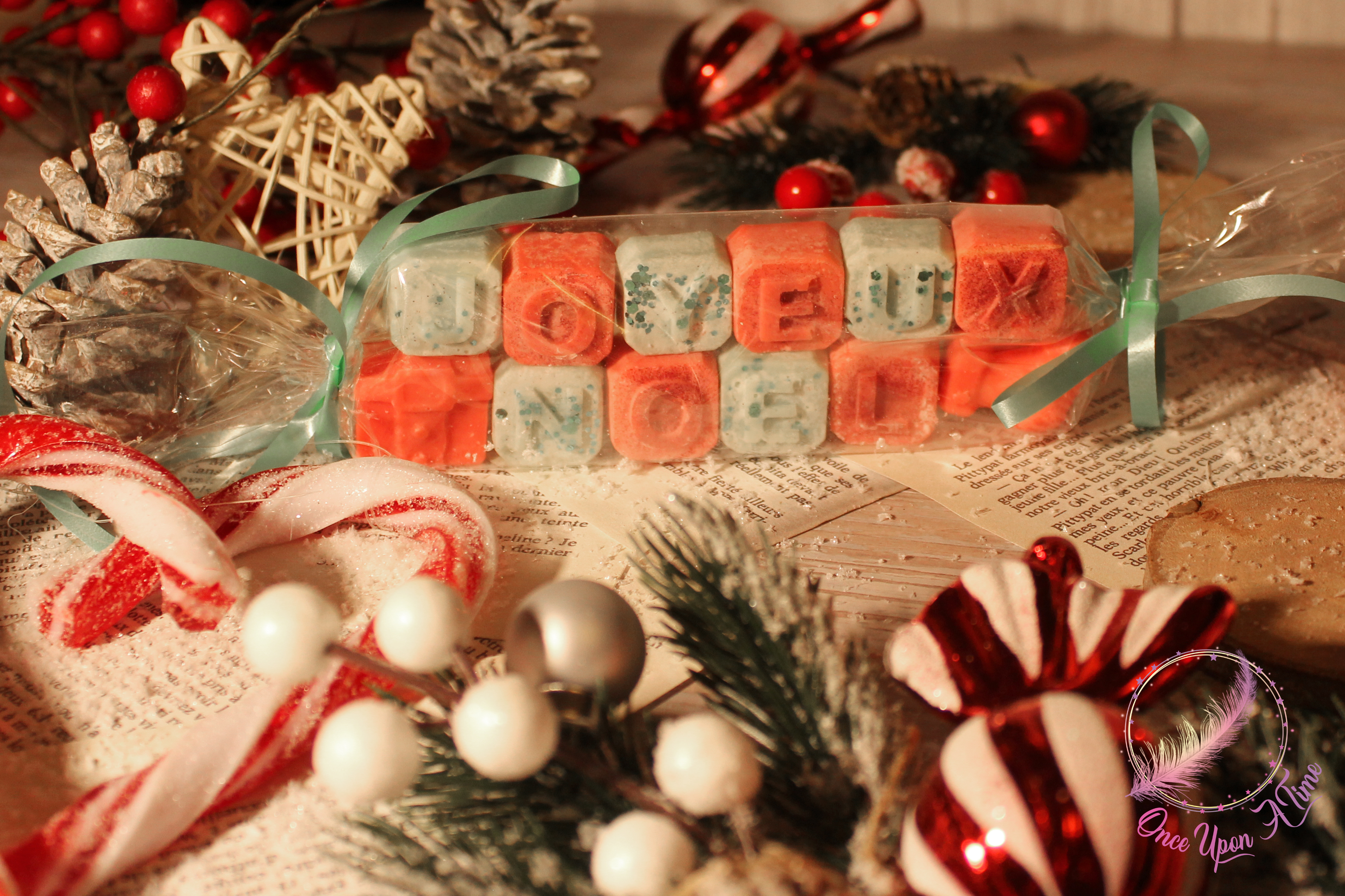 🎄🍭 12 mini-fondants parfumés "Joyeux Noël" - Senteurs surprises de Noël et d'hiver 🍭🎄