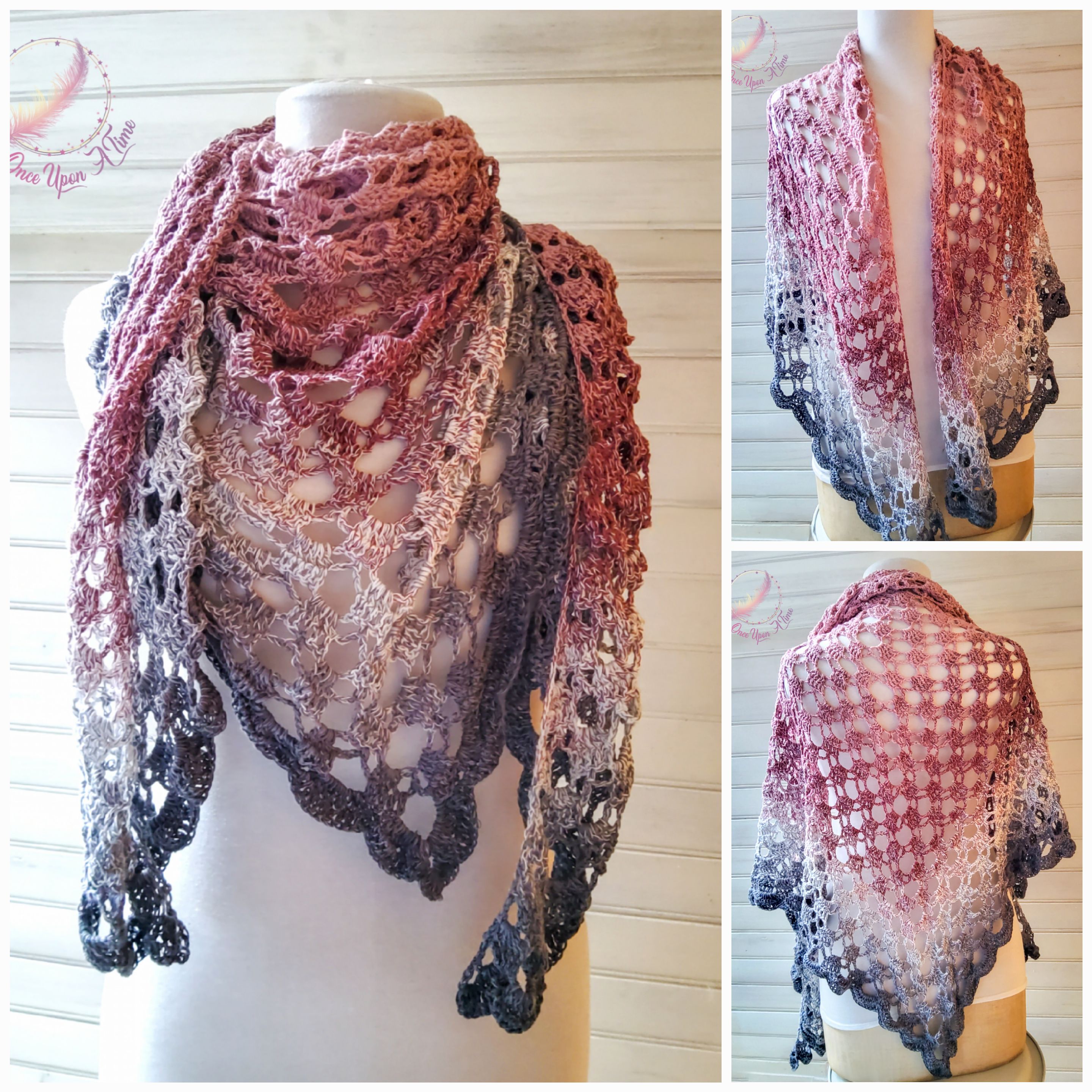 ☀️🌷 Foulard/chèche ou châle au crochet - Femme ou adolescente 🌷☀️