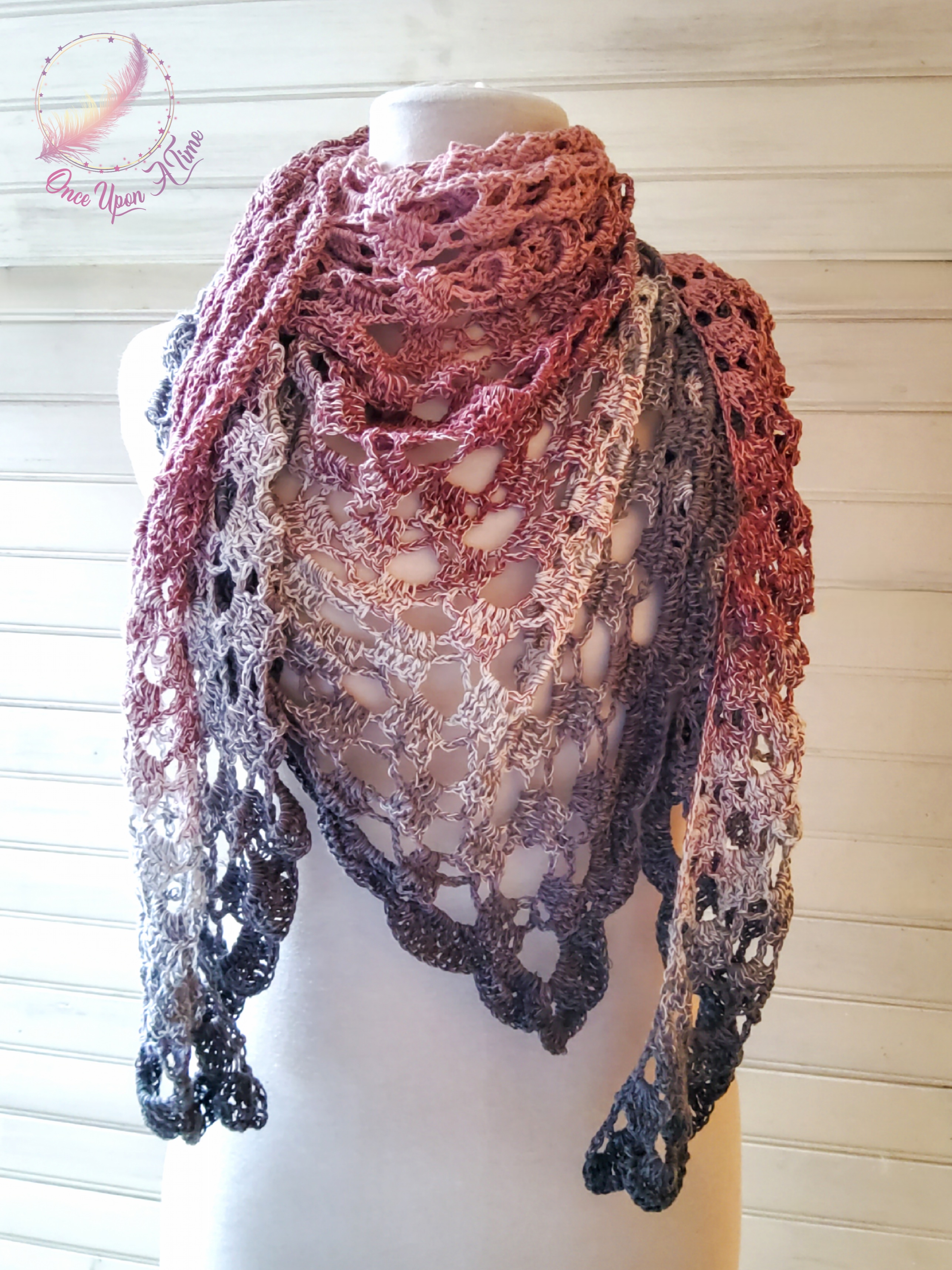 ☀️🌷 Foulard/chèche ou châle au crochet - Femme ou adolescente 🌷☀️