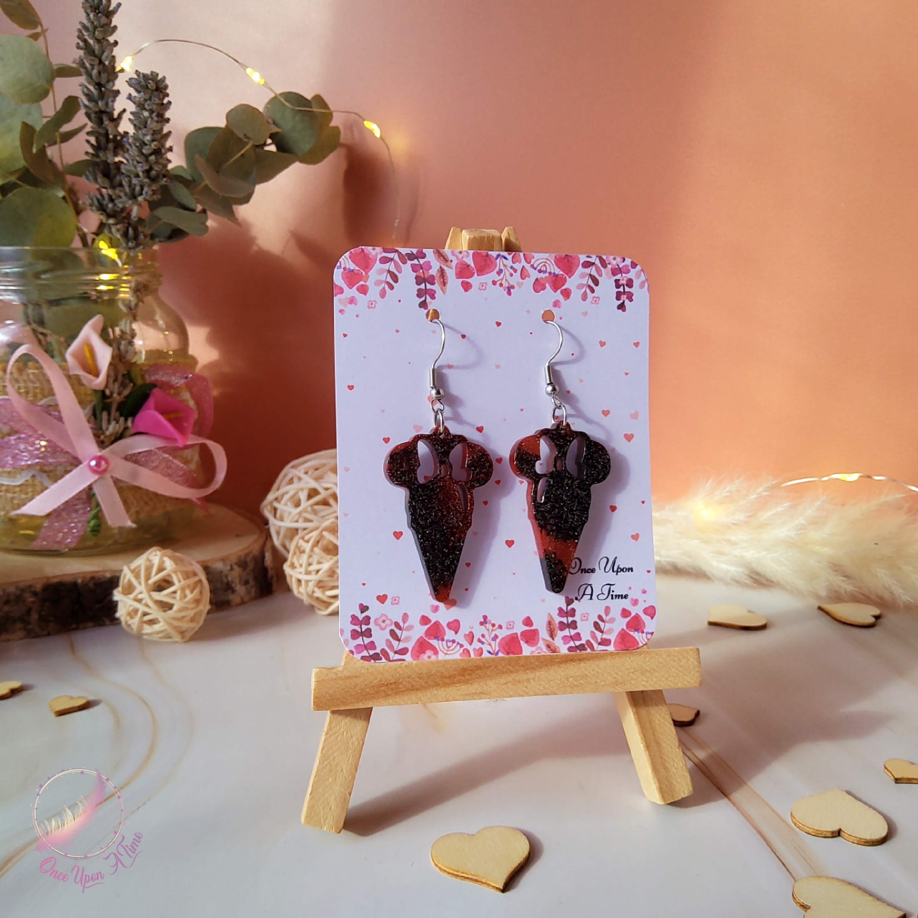 💖 Boucles d'oreilles - Éclats de passion - Mickey ou Minnie 💖