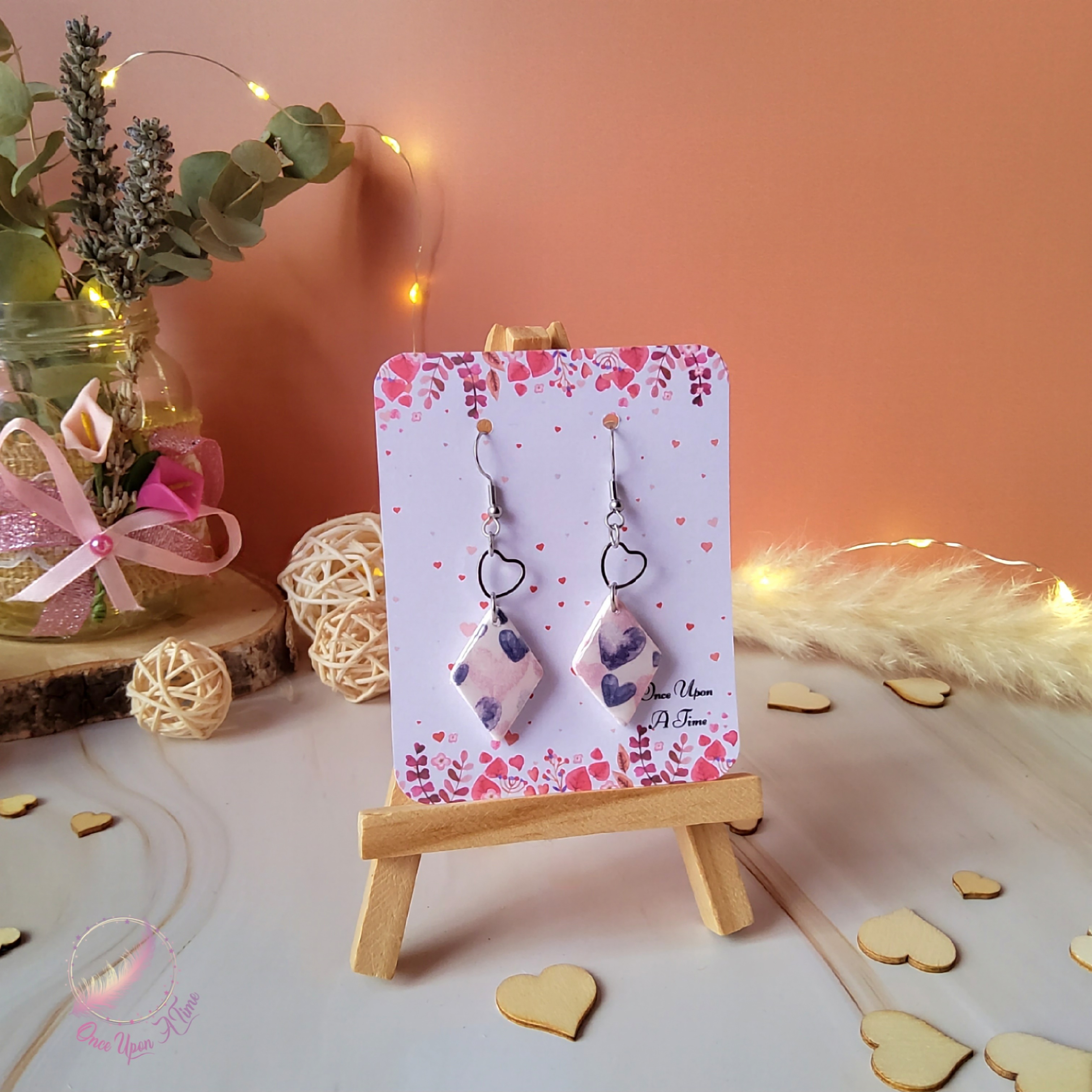 💖 Boucles d'oreilles - Éclats de passion 💖