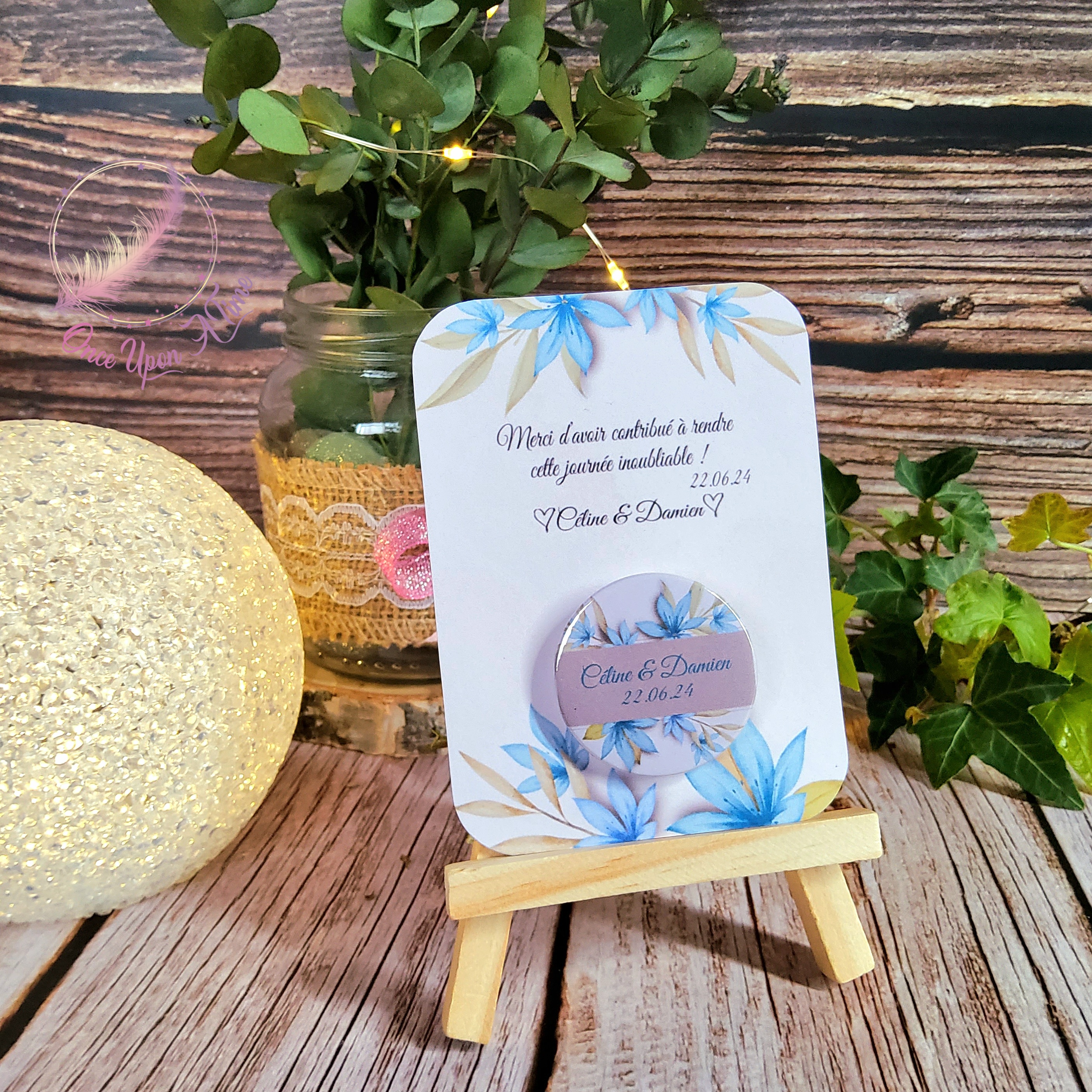 💖 Badge ou magnet - Mariage 💖