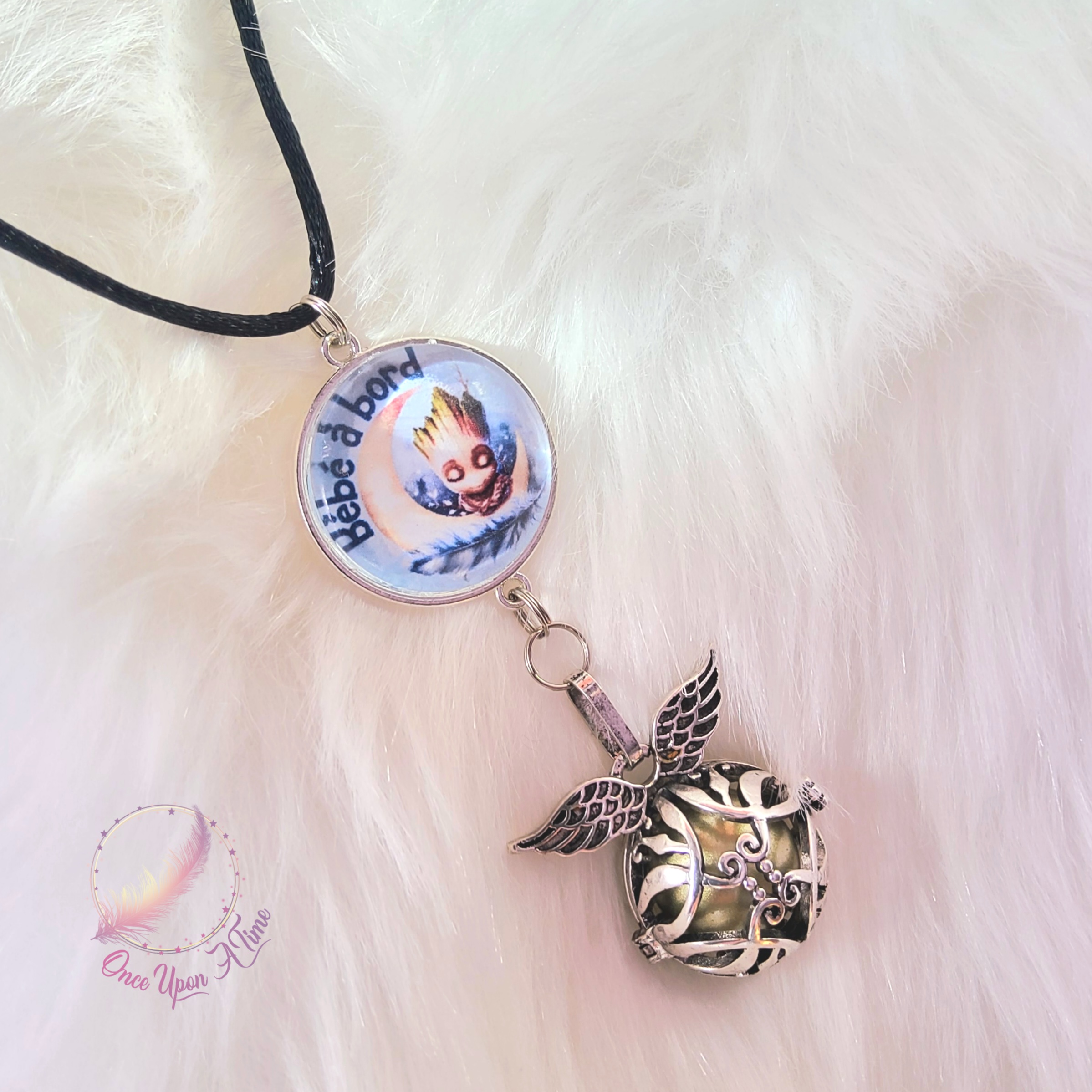 🤰Collier Bola de grossesse - Groot " Bébé à bord" ✨