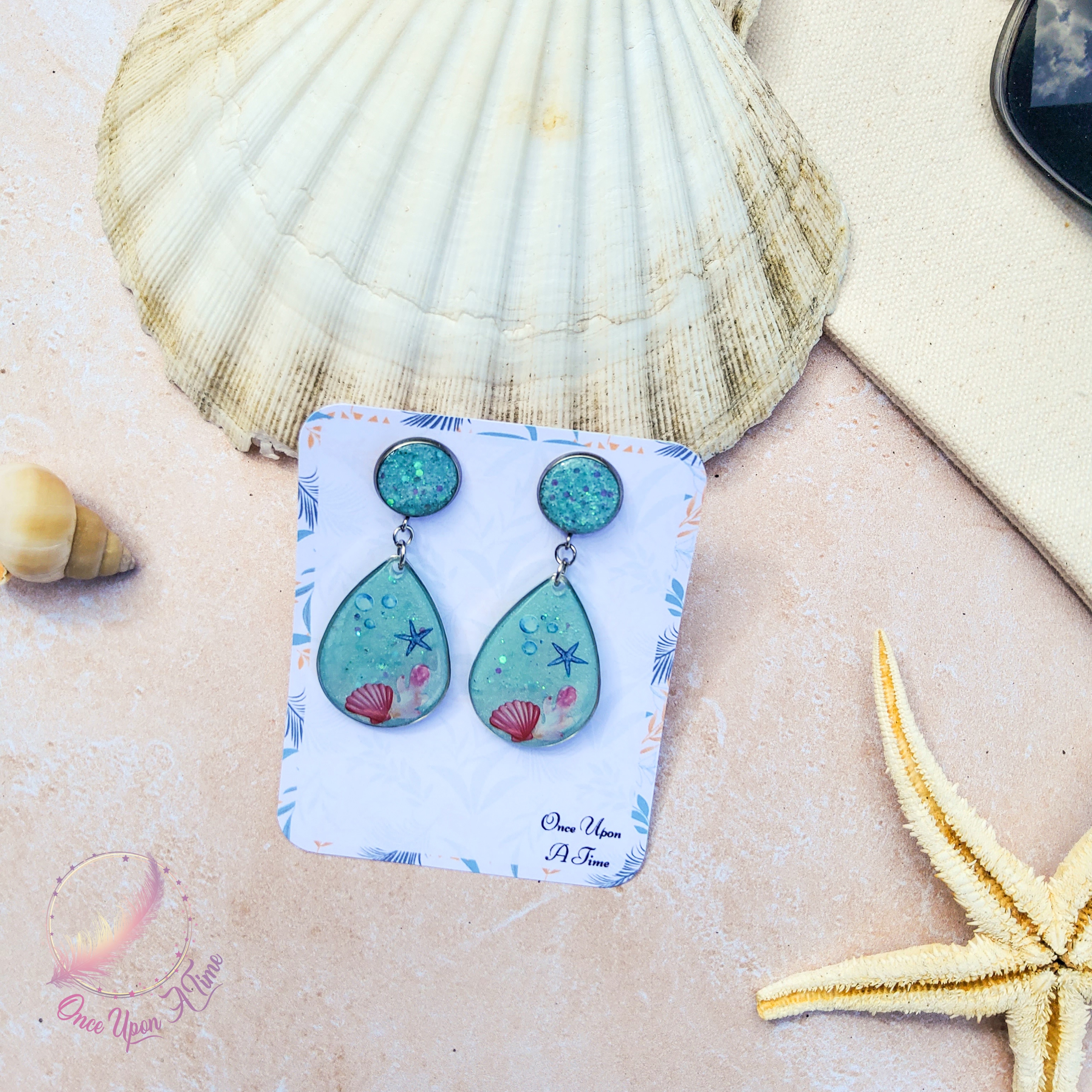 🦩🍋🟩 Boucles d'oreilles - Collection "Coup de soleil" 🍋🟩🦩