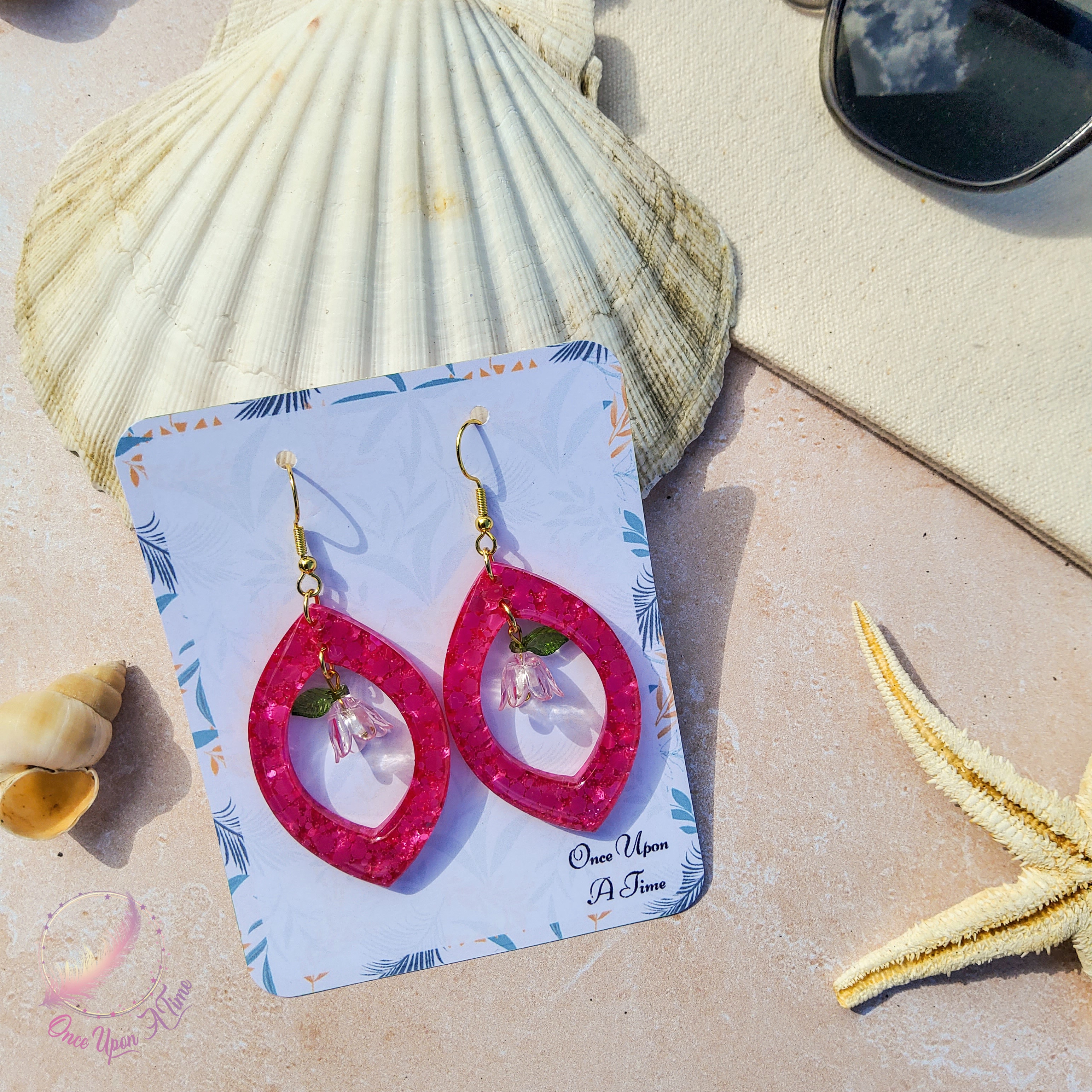 🦩🍋‍🟩 Boucles d'oreilles - Collection "Coup de soleil" 🍋‍🟩🦩
