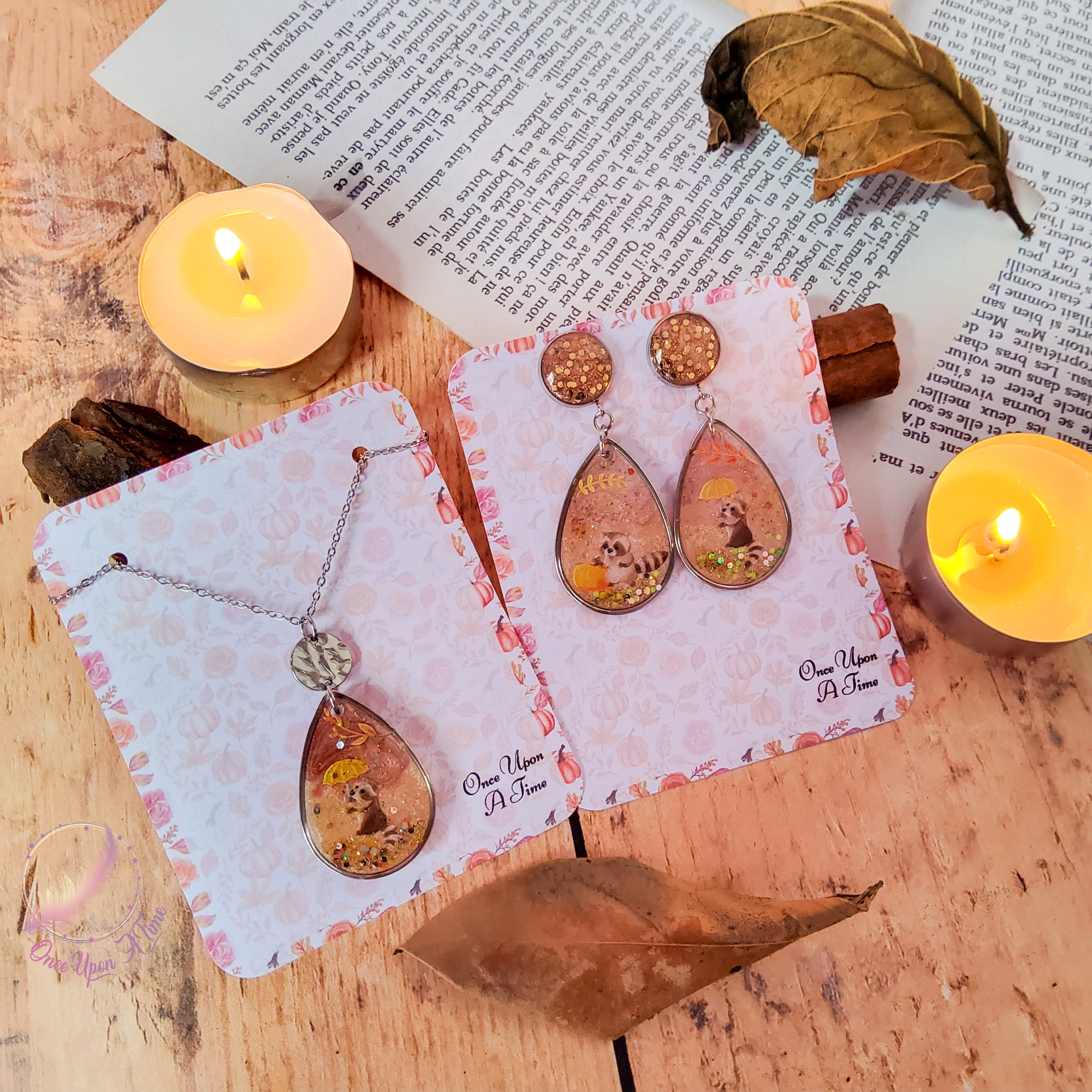 đđ Collier et/ou boucles d'oreilles - Collection "Souffle d'automne" đđ