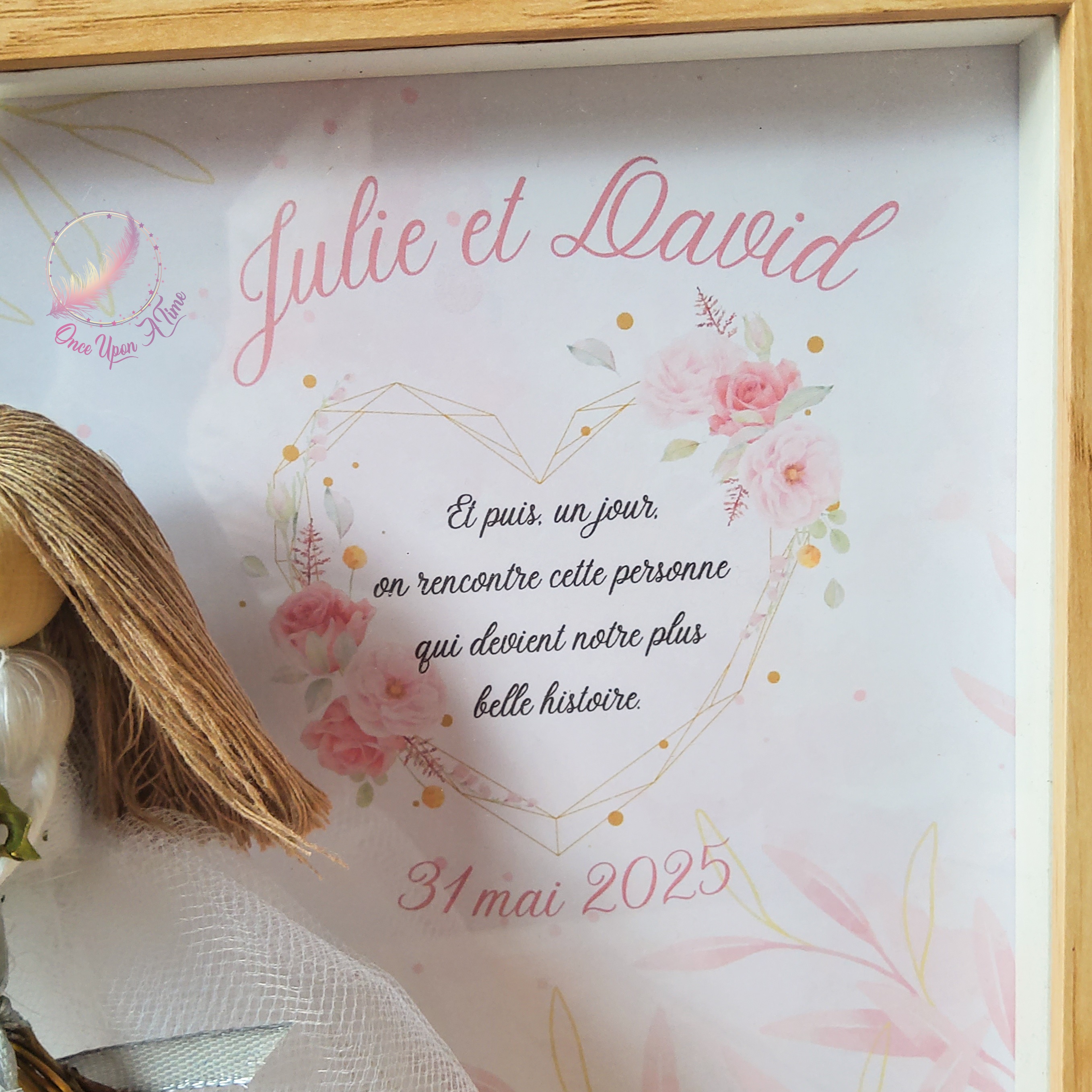 🌿🌸 Cadre boho personnalisé - Spécial mariés 🌸🌿