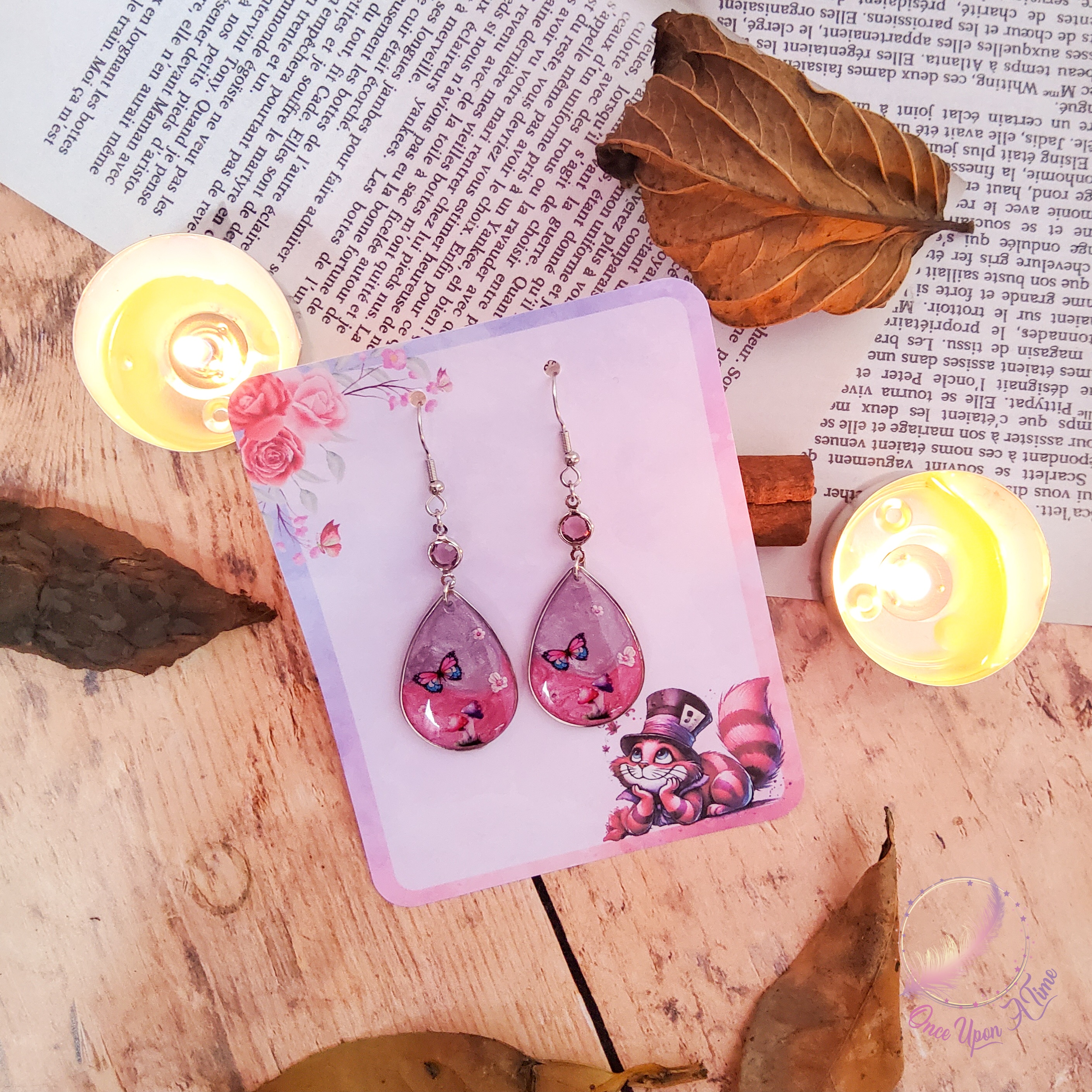 ♥️♣️ Boucles d'oreilles - Collection "Chats et Merveilles" ♣️♥️