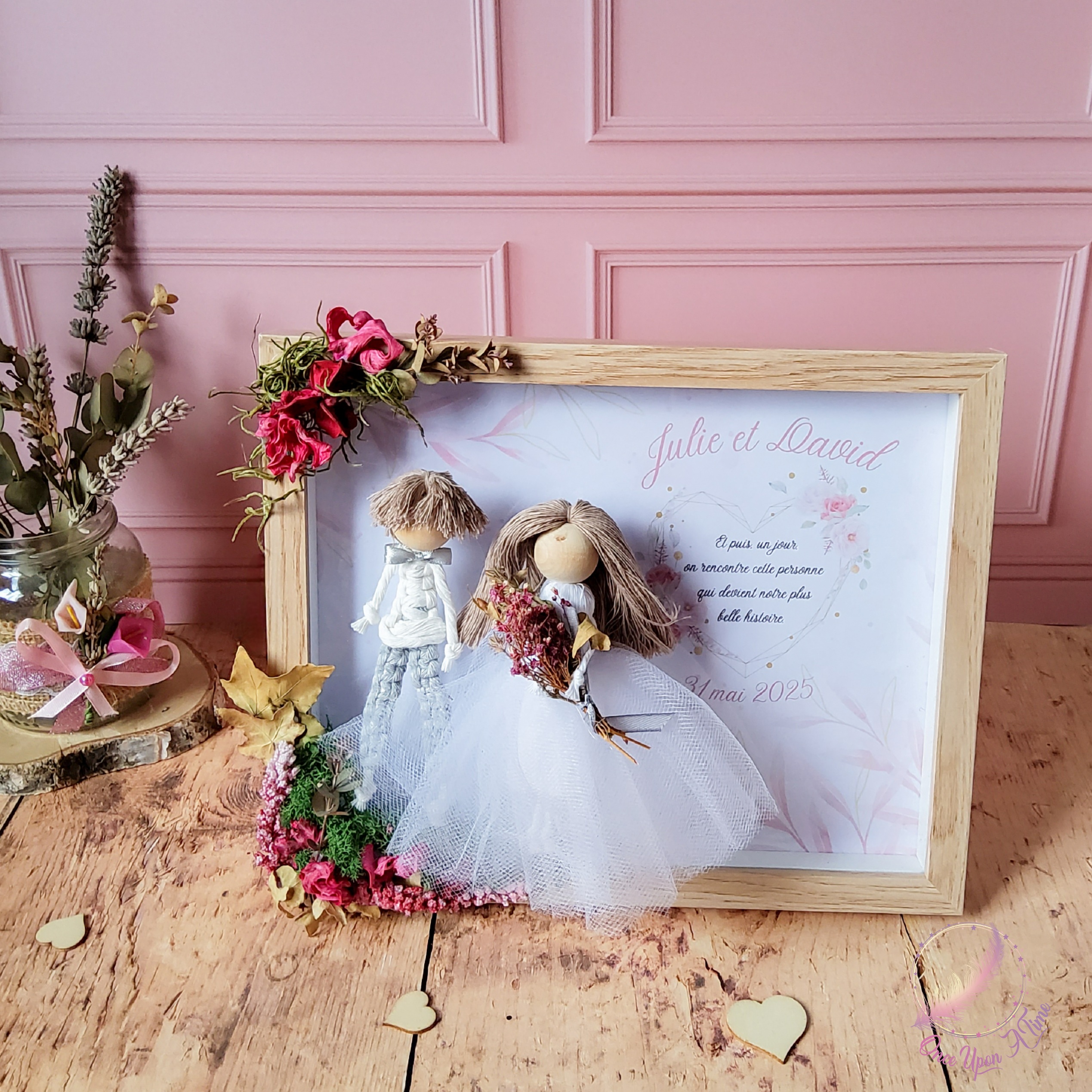 🌿🌸 Cadre boho personnalisé - Spécial mariés 🌸🌿