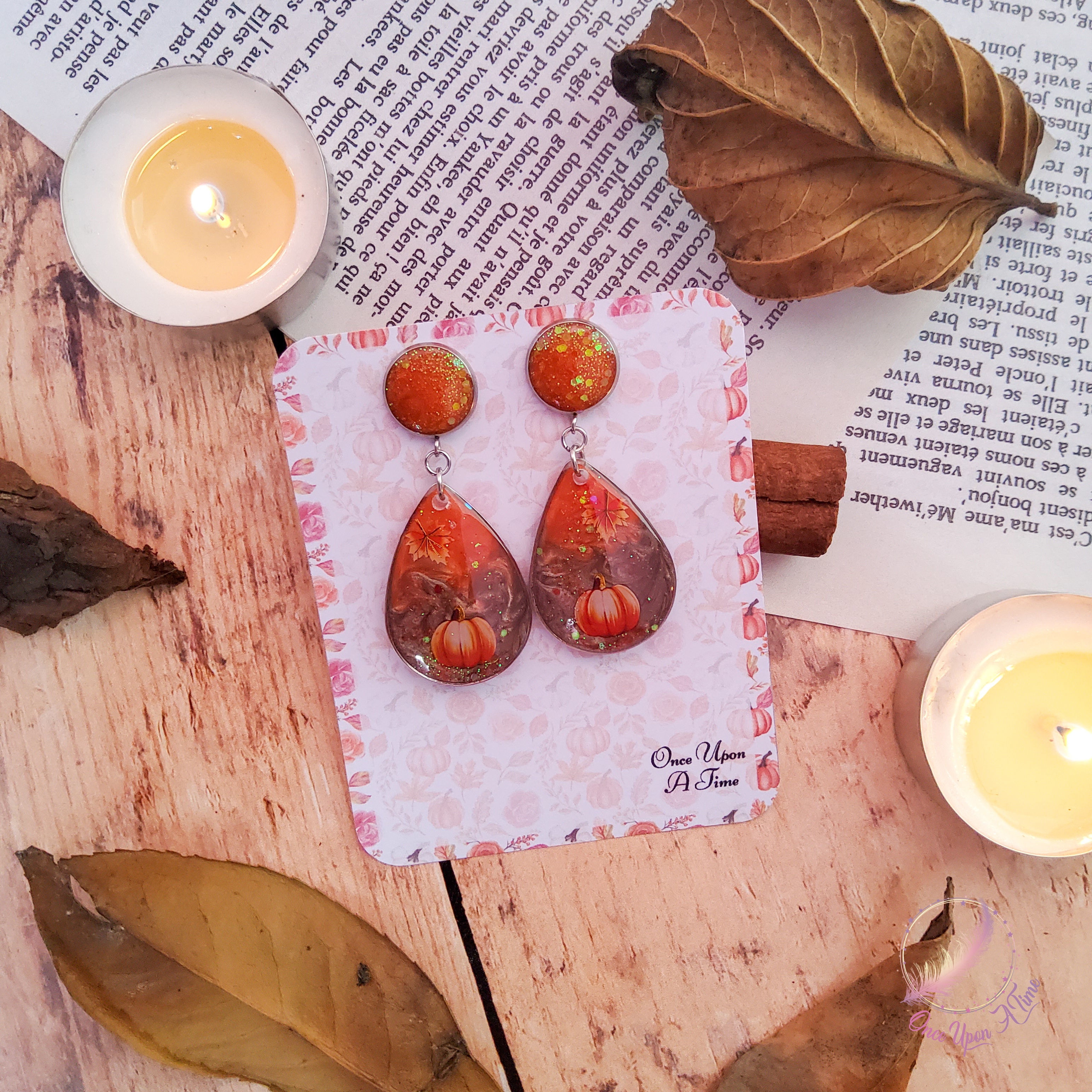 🍂🍁 Boucles d'oreilles - Collection "Souffle d'automne" 🍁🍂