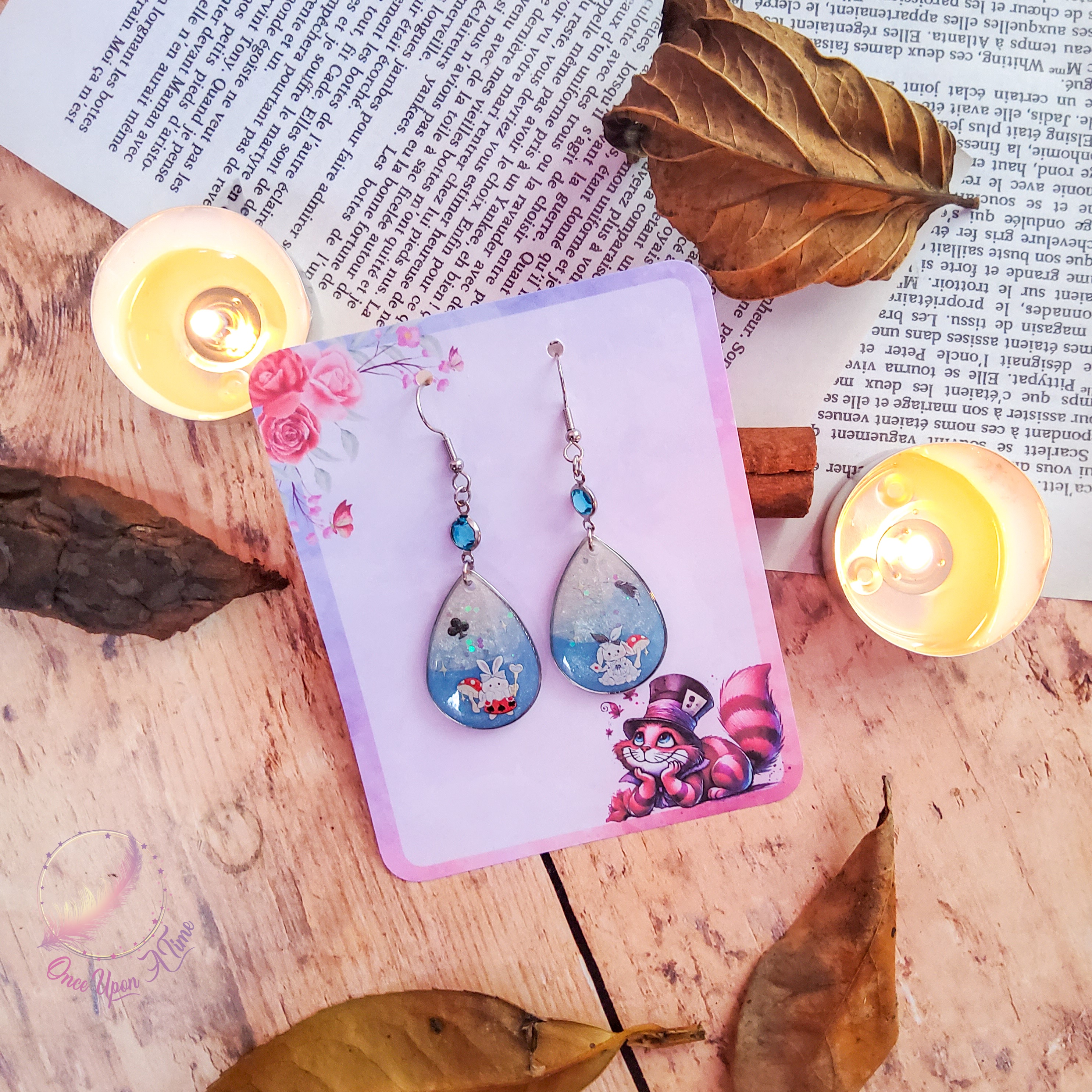 ♥️♣️ Boucles d'oreilles - Collection "Chats et Merveilles" ♣️♥️