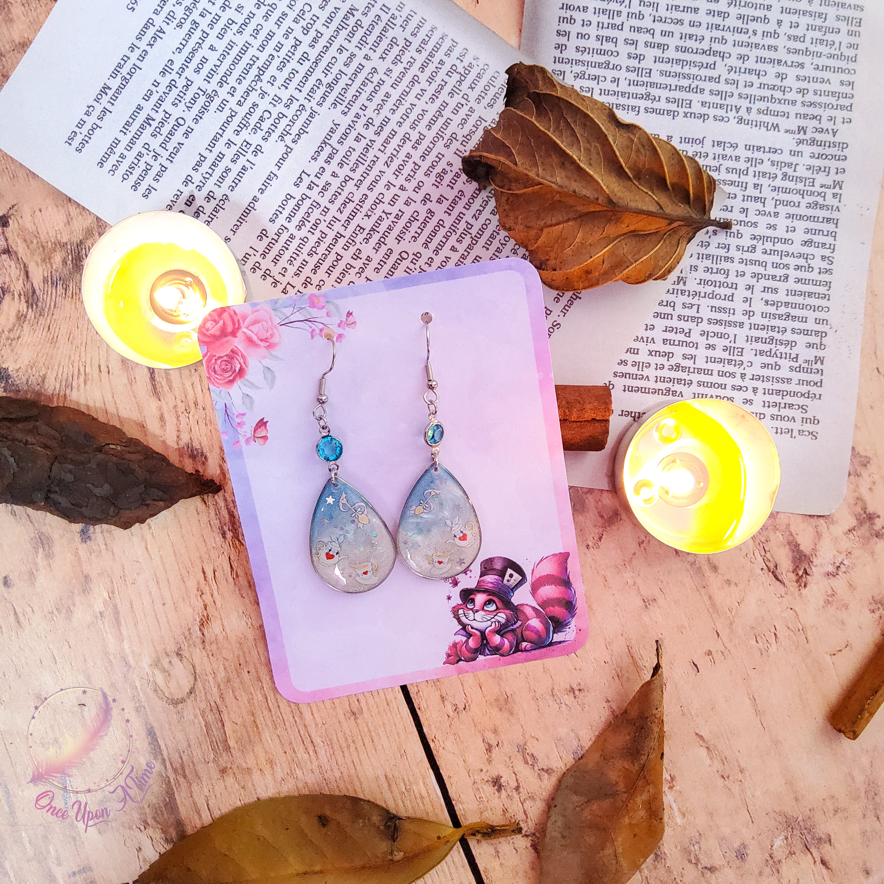 ♥️♣️ Boucles d'oreilles - Collection "Chats et Merveilles" ♣️♥️