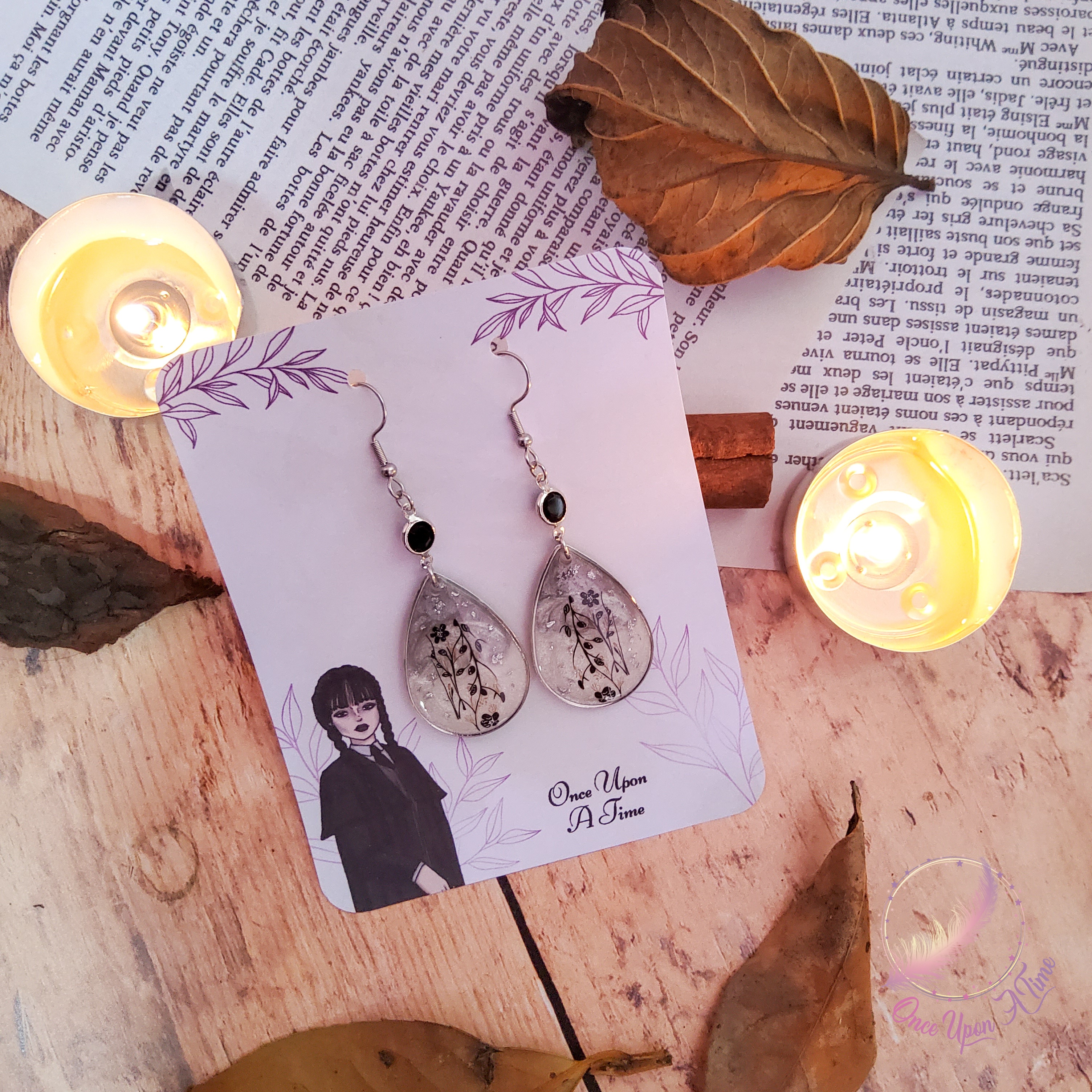 🕸🕷 Boucles d'oreilles - Collection "Mercredi Addams" 🕷🕸