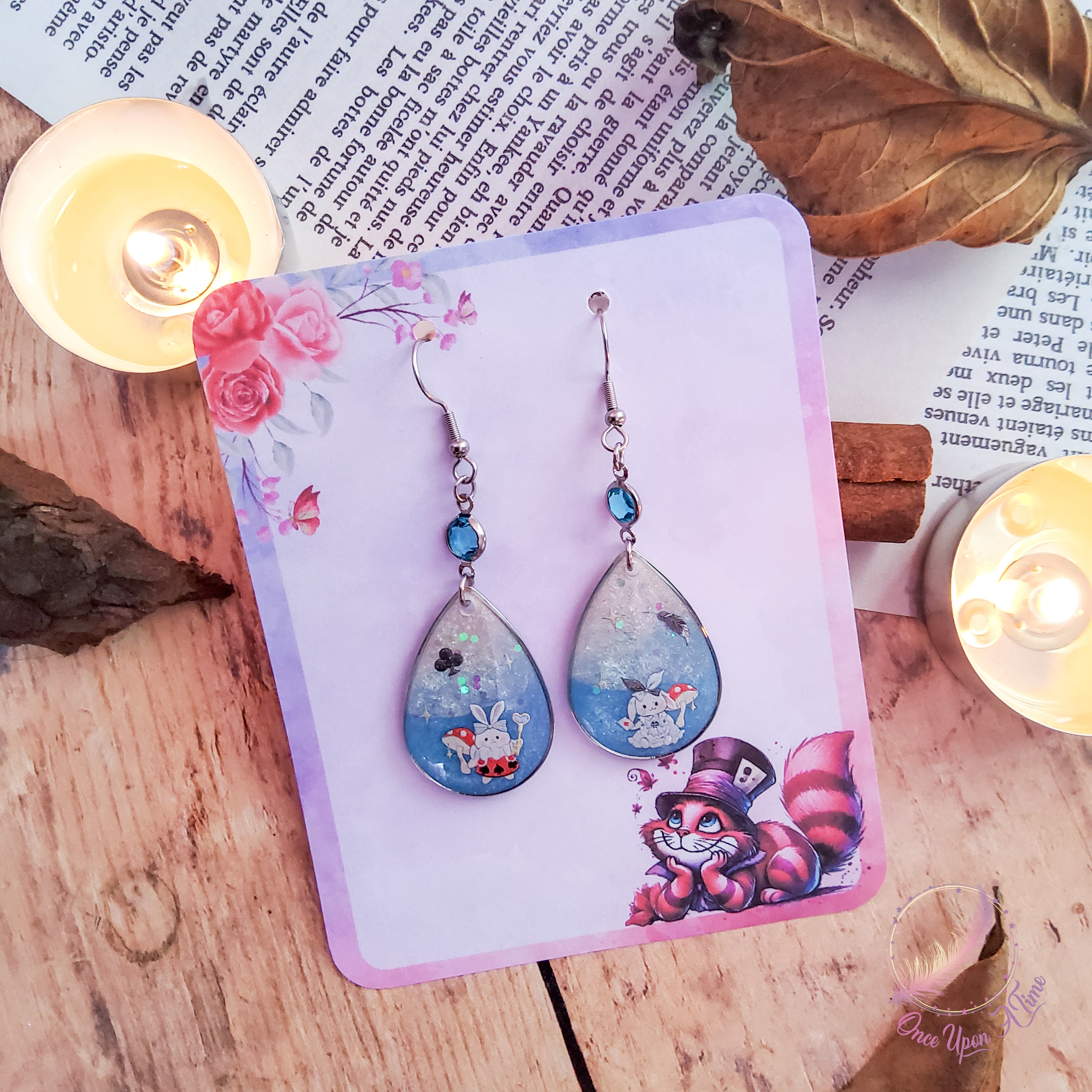 ♥️♣️ Boucles d'oreilles - Collection "Chats et Merveilles" ♣️♥️