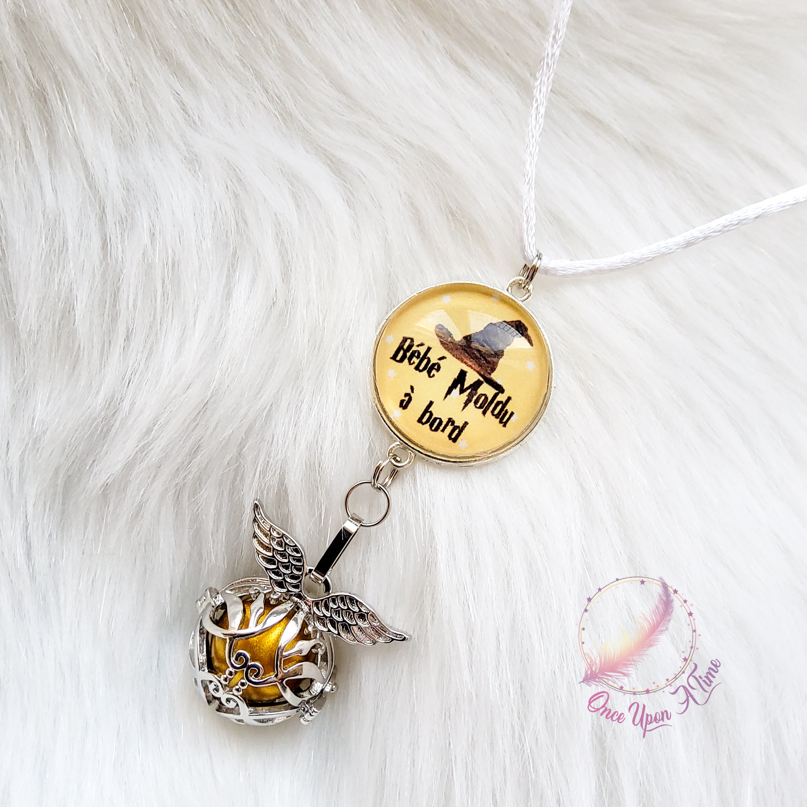 🧙♂️ Collier Bola de grossesse Harry Potter " Bébé Moldu à bord " ✨