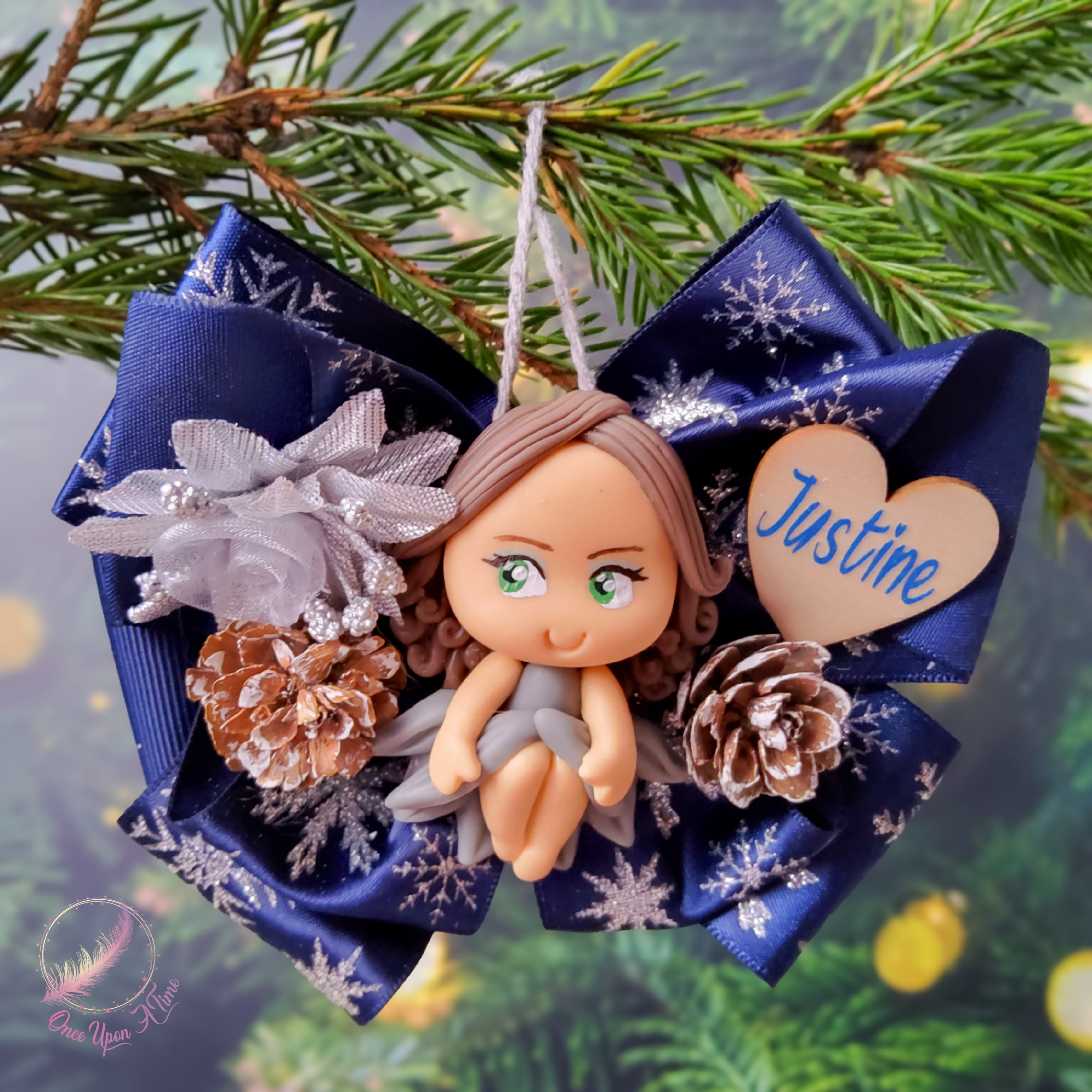 🎄🎅 Suspension pour sapin - Les Poupettes de Noël - Personnalisée 🤶🎄