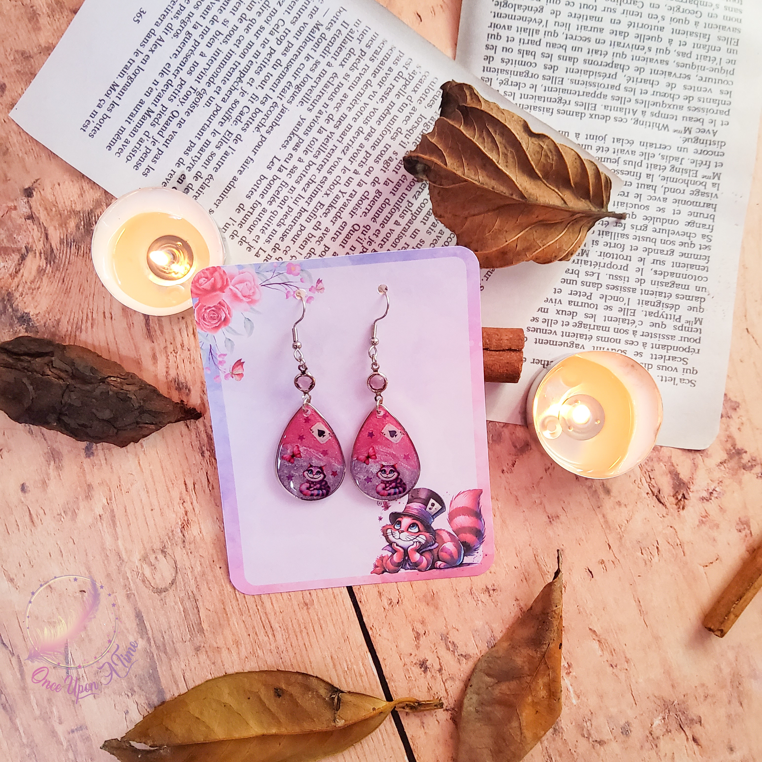 ♥️♣️ Boucles d'oreilles - Collection "Chats et Merveilles" ♣️♥️
