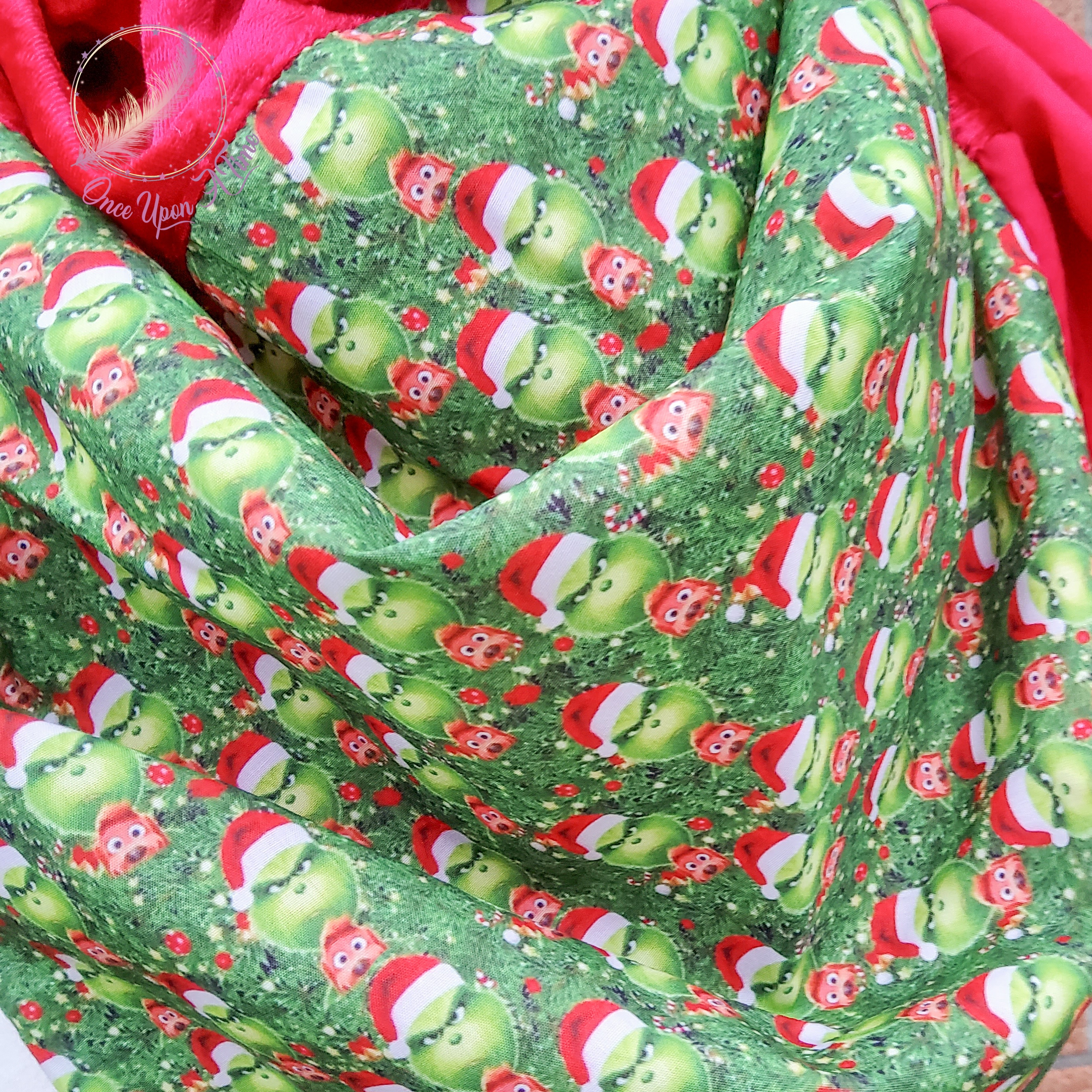 ❄️🍂 Foulard / Chèche femme et adolescent - Grinch 🍂❄️