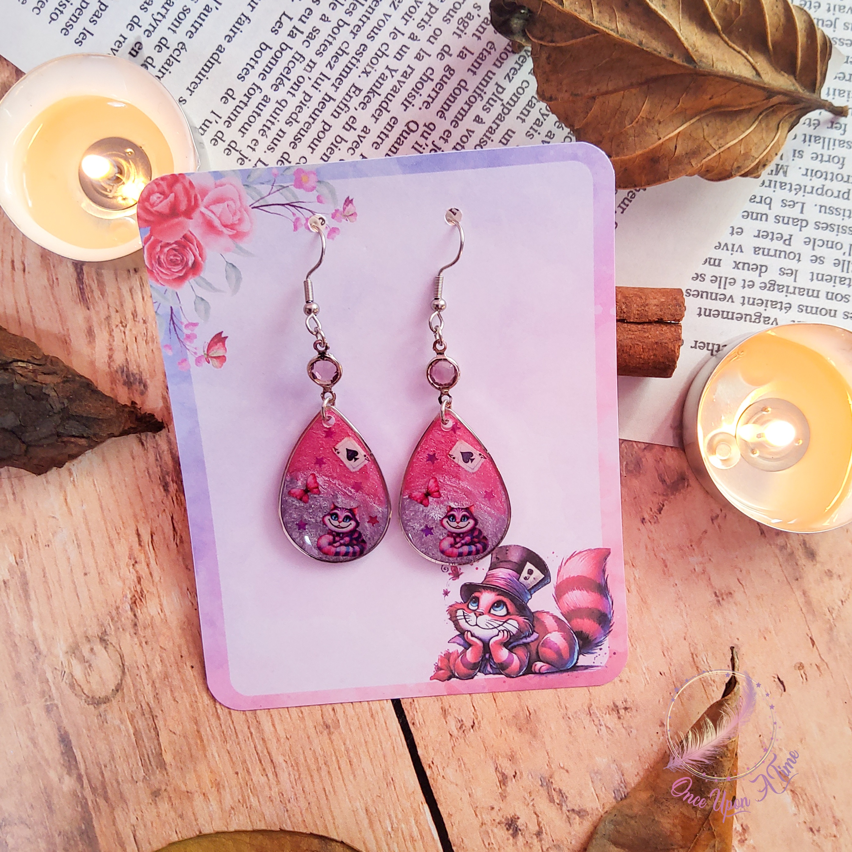 ♥️♣️ Boucles d'oreilles - Collection "Chats et Merveilles" ♣️♥️