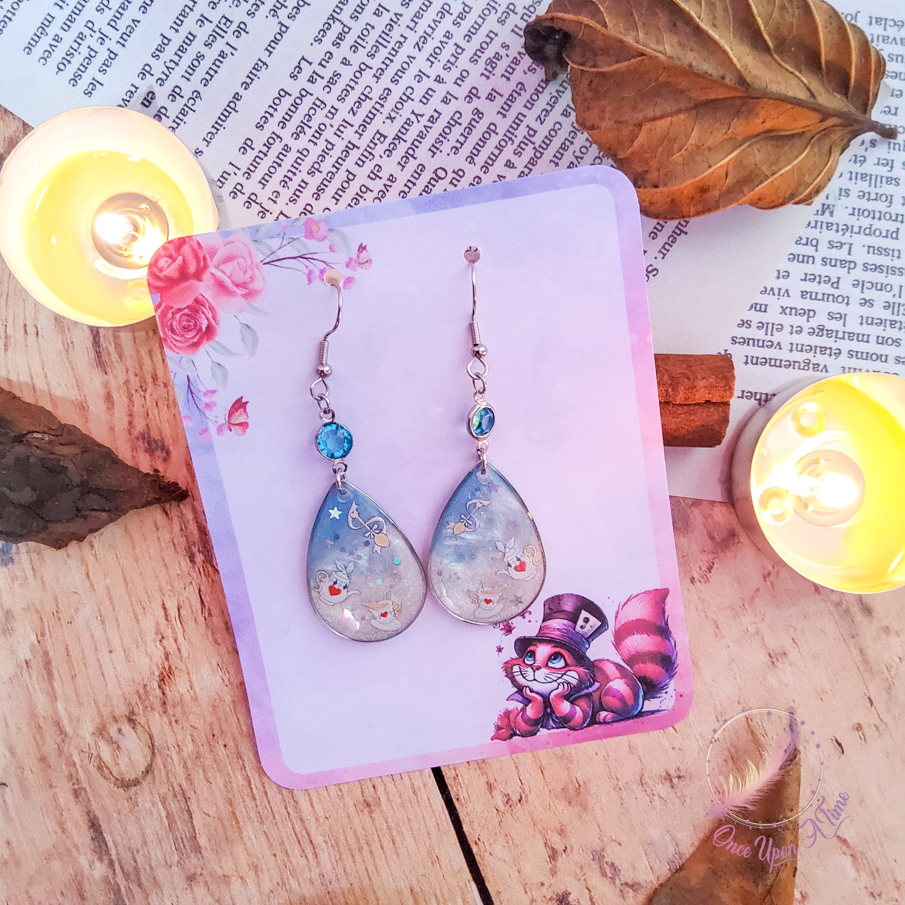 ♥️♣️ Boucles d'oreilles - Collection "Chats et Merveilles" ♣️♥️