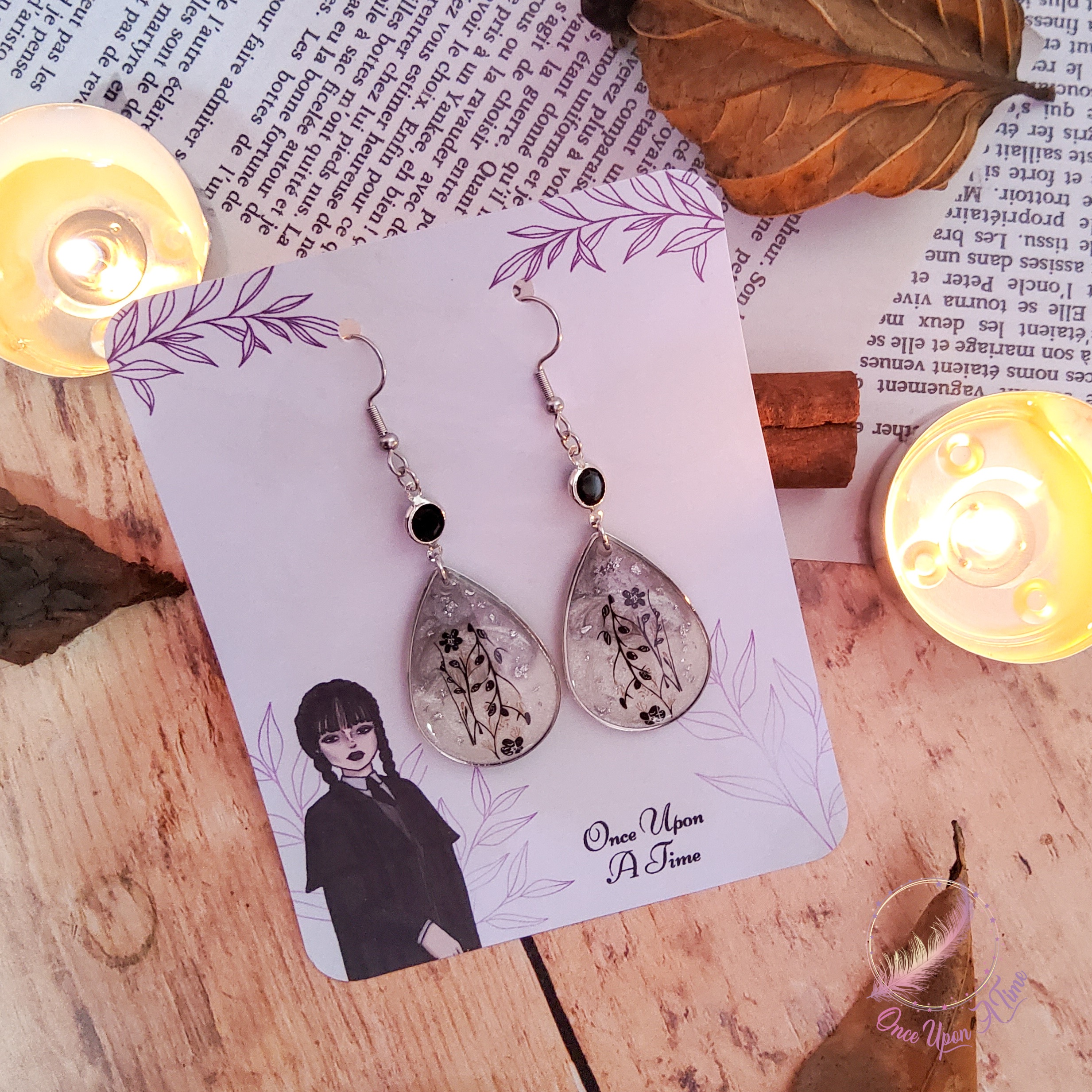 🕸🕷 Boucles d'oreilles - Collection "Mercredi Addams" 🕷🕸