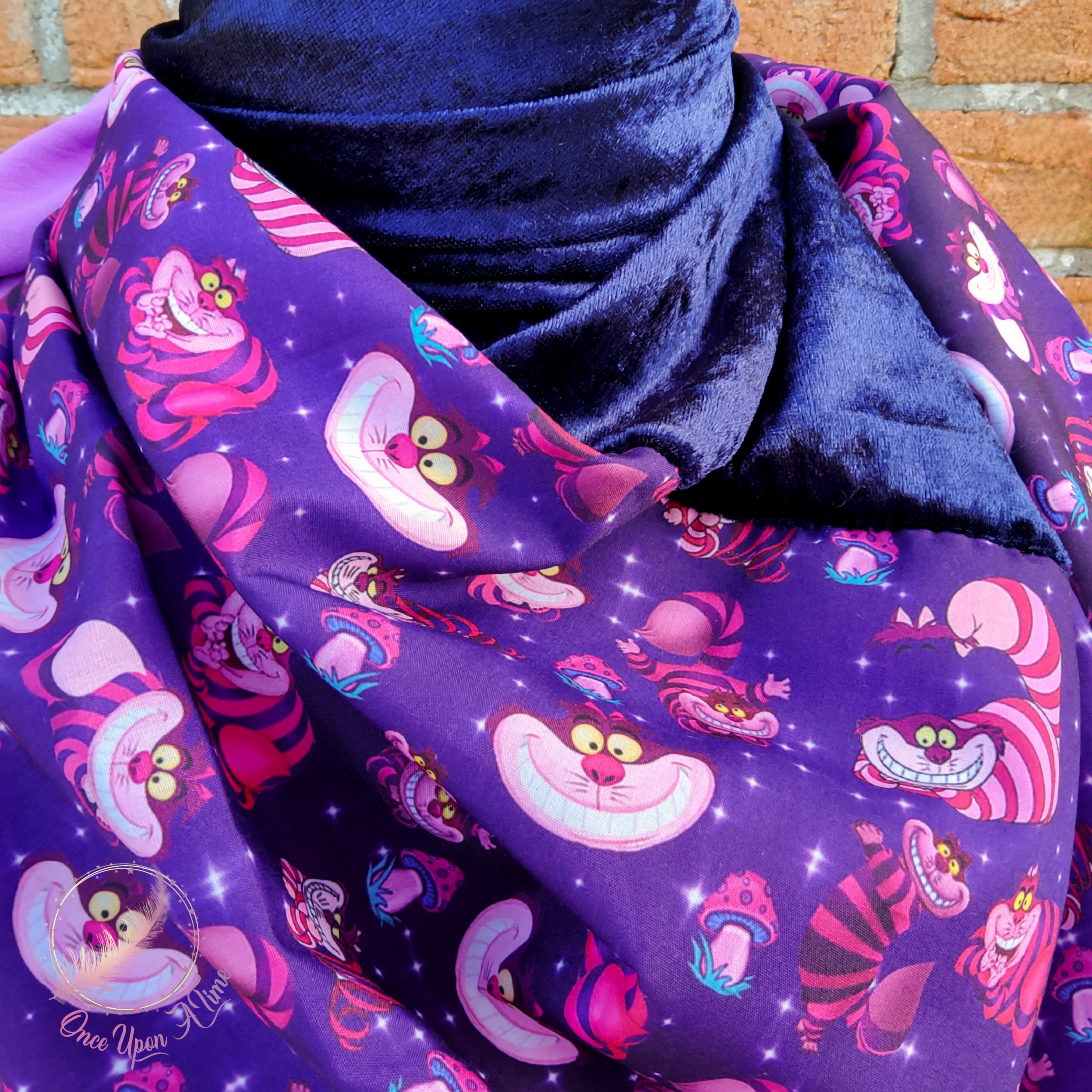 ❄️🍂 Foulard / Chèche femme et adolescent - Chat du Cheshire 🍂❄️