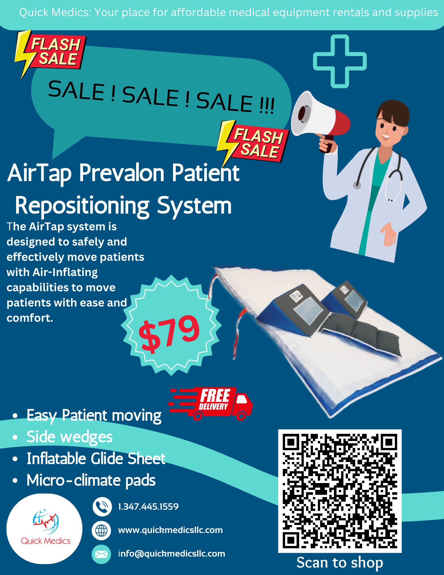 Sage Prevalon AirTAP Patient repositioning system