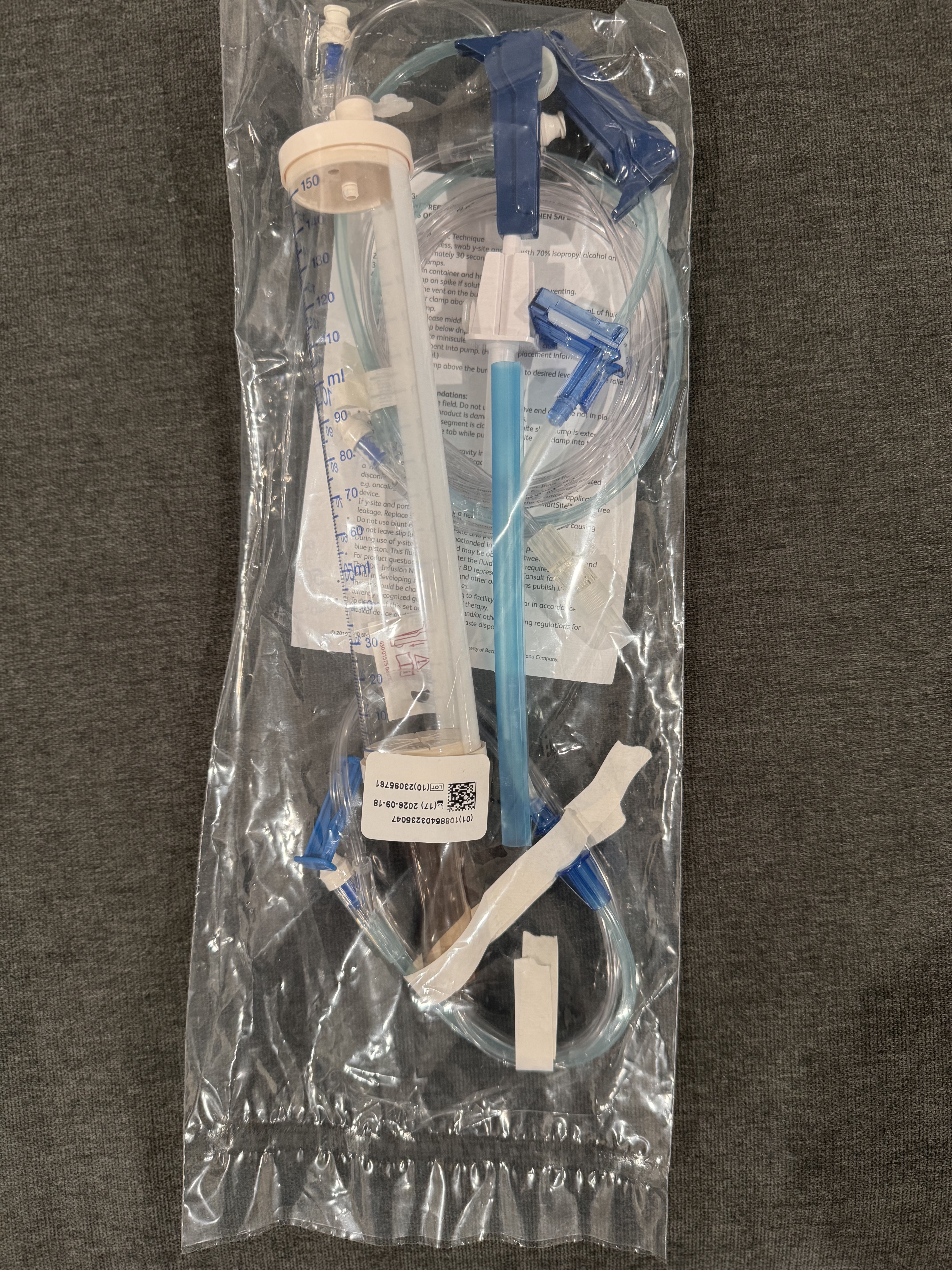 BD Alaris Pump Infusion Burette Set (Smallbore Tubing)
