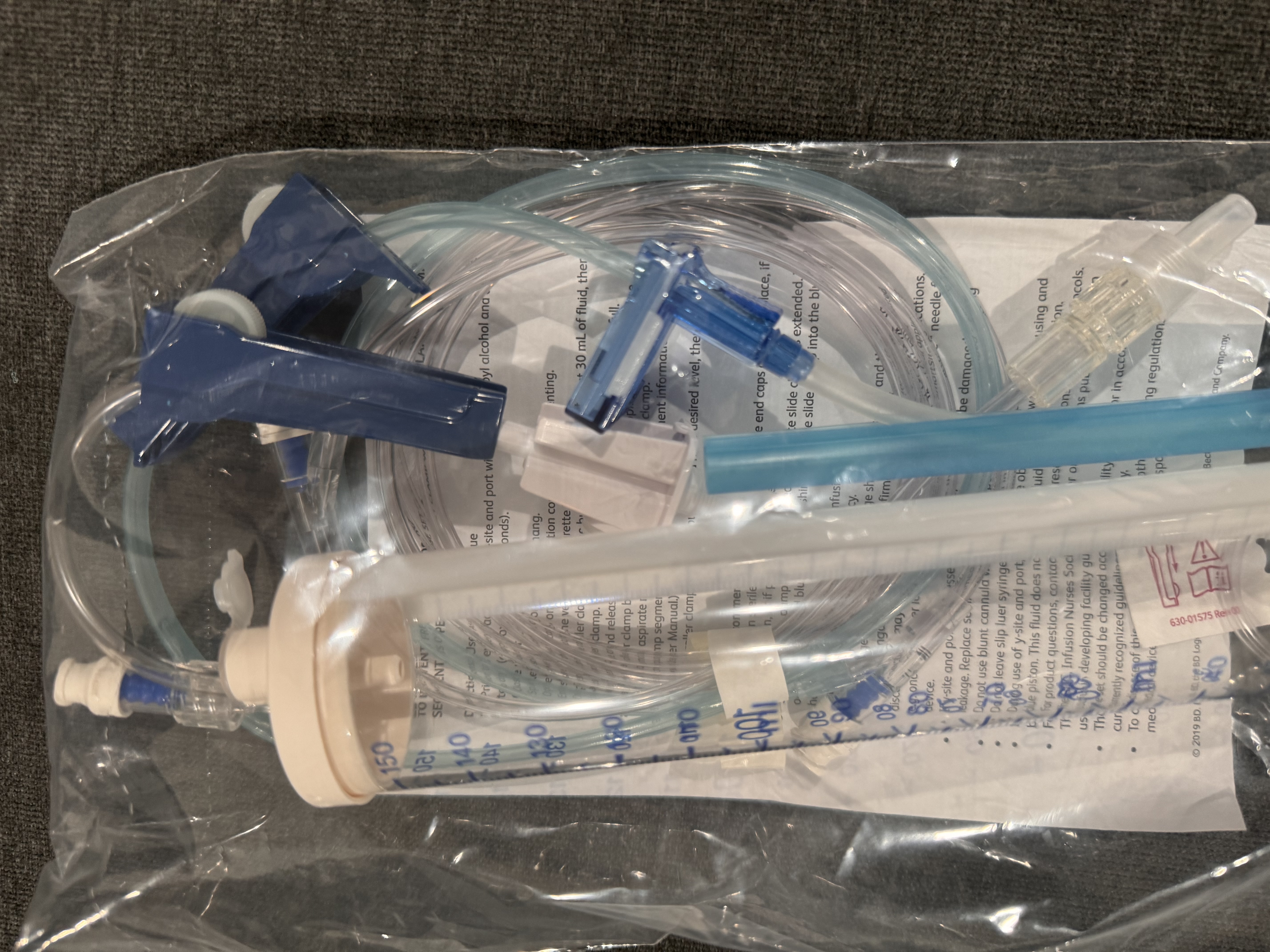 BD Alaris Pump Infusion Burette Set (Smallbore Tubing)